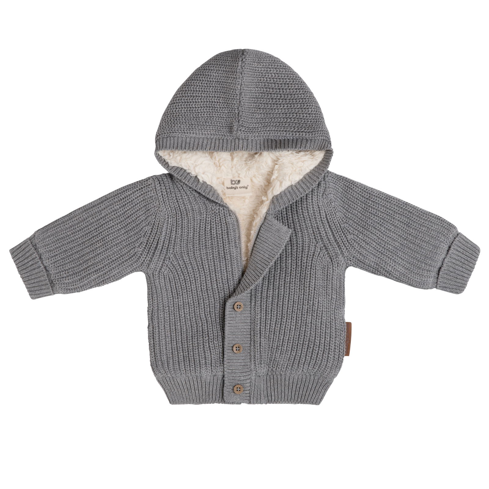 Cardigan with hood teddy Soul grey - 62