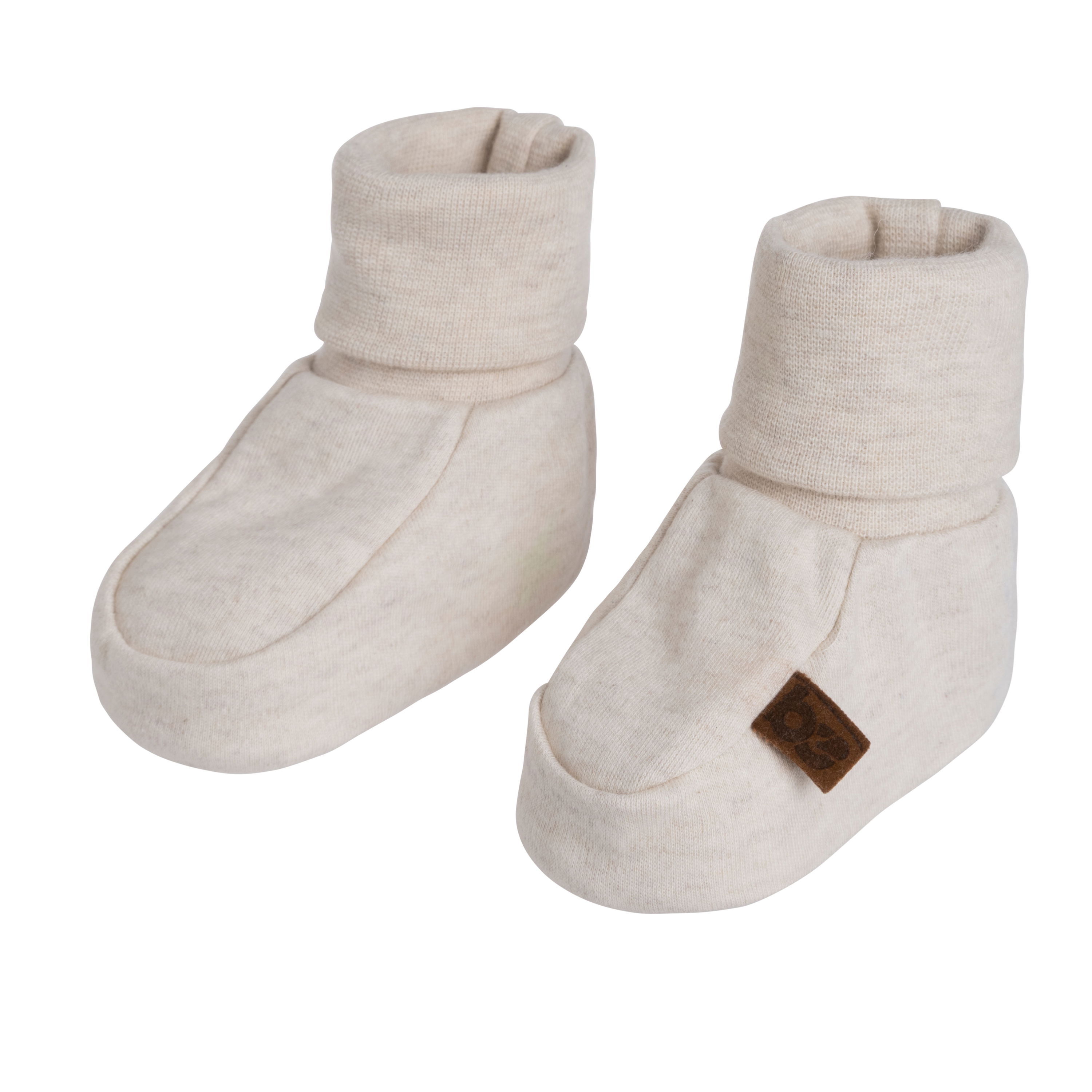 Booties Melange warm linen - 3-6 months