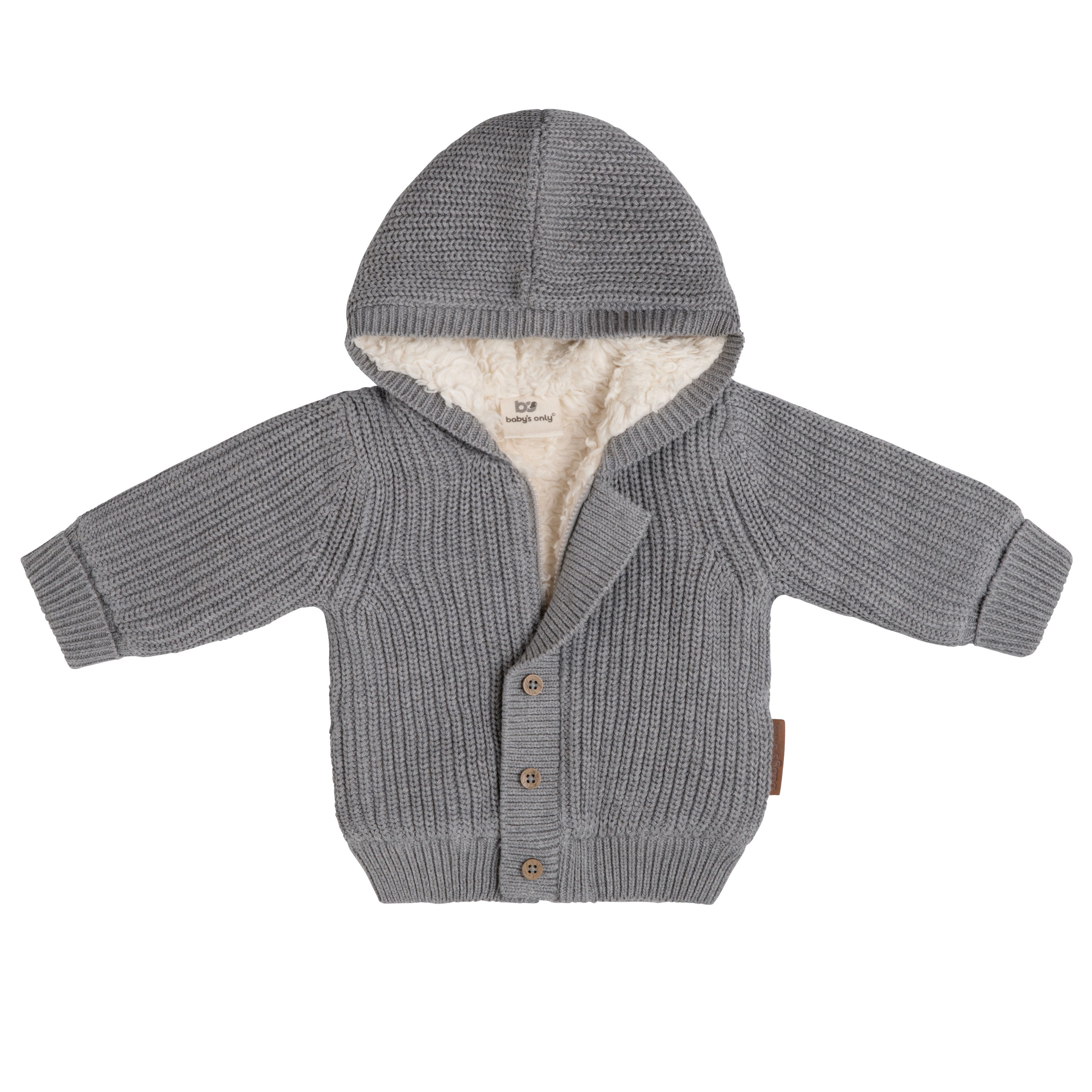 Cardigan with hood teddy Soul grey - 68