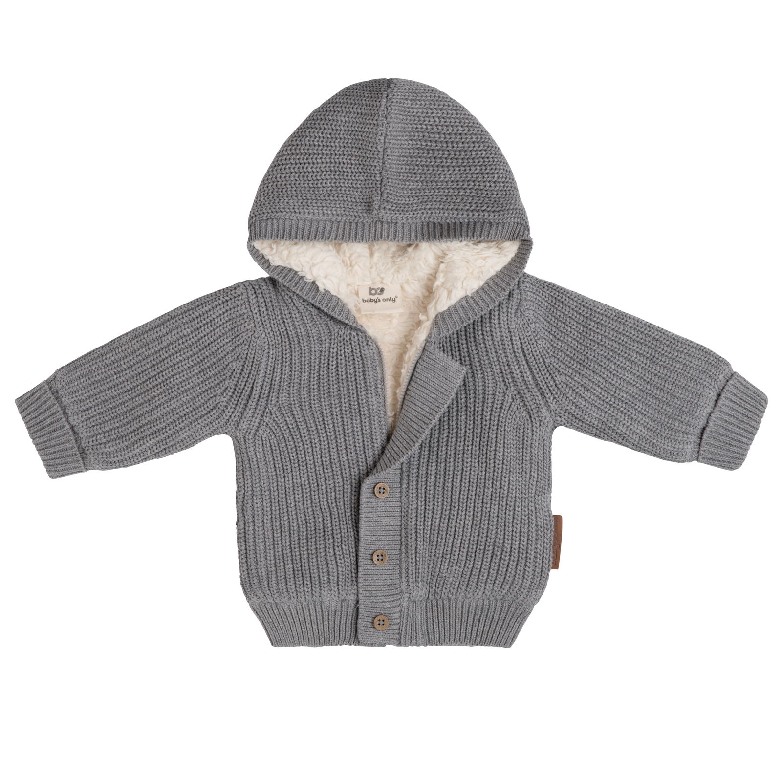 Vestje met capuchon teddy Soul grijs - 56
