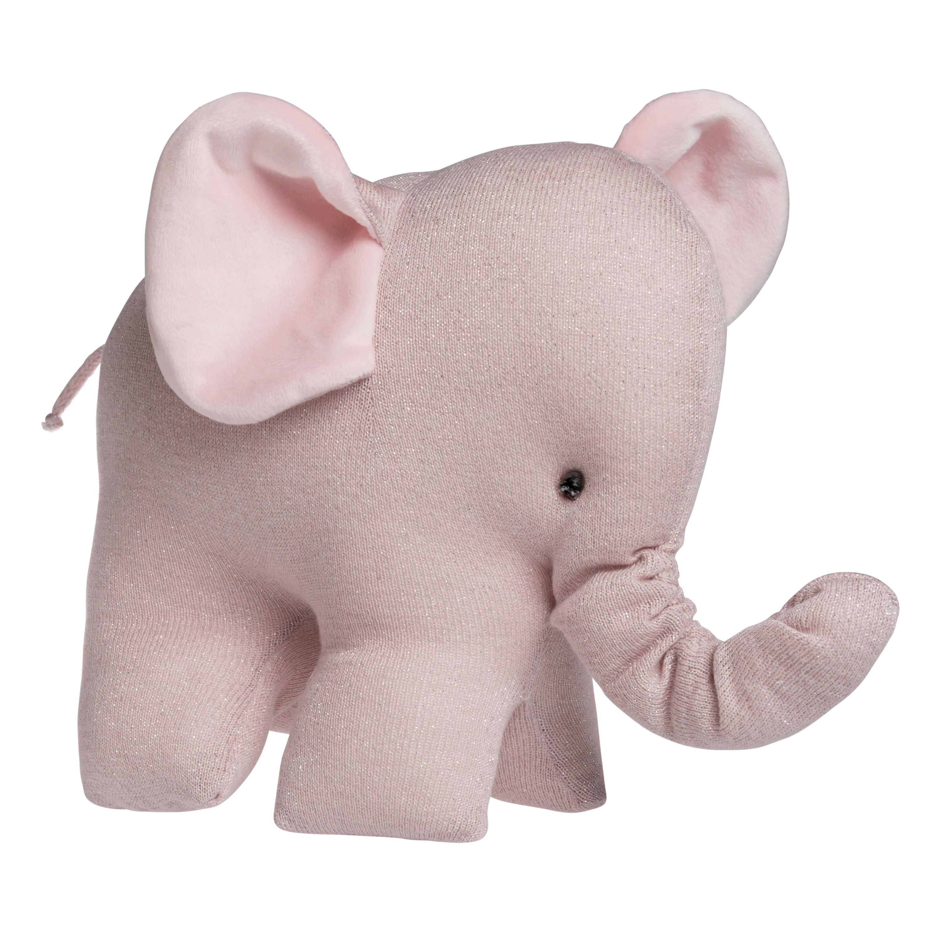 Éléphant Sparkle rose-argent mêlé