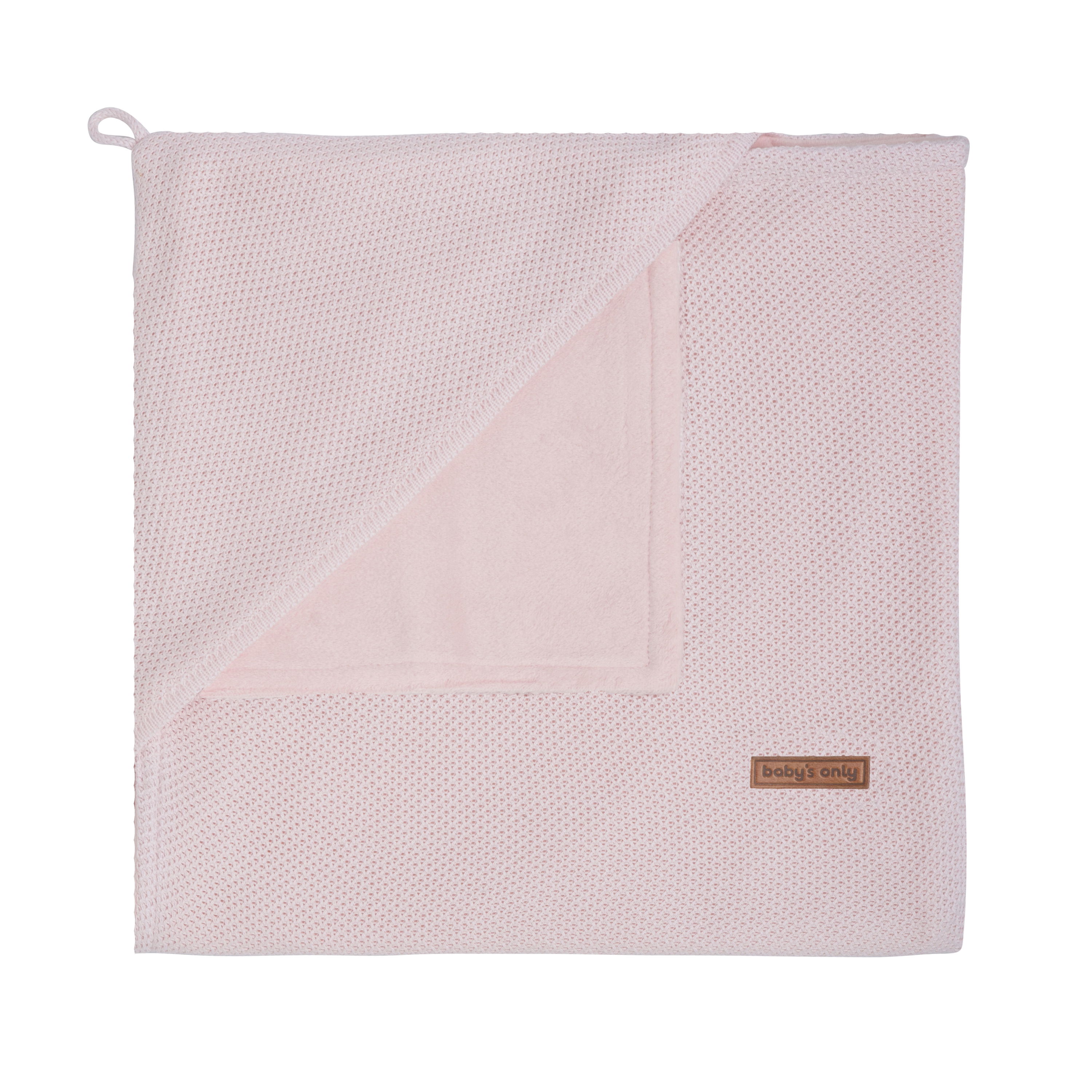 Hooded baby blanket soft Classic pink