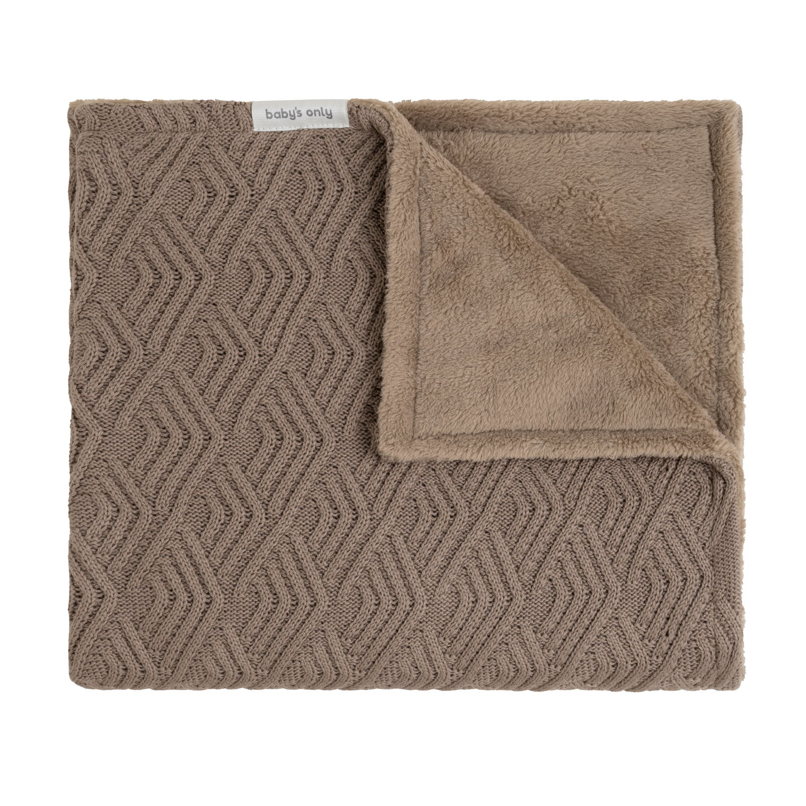 Baby crib blanket teddy Sierra clay