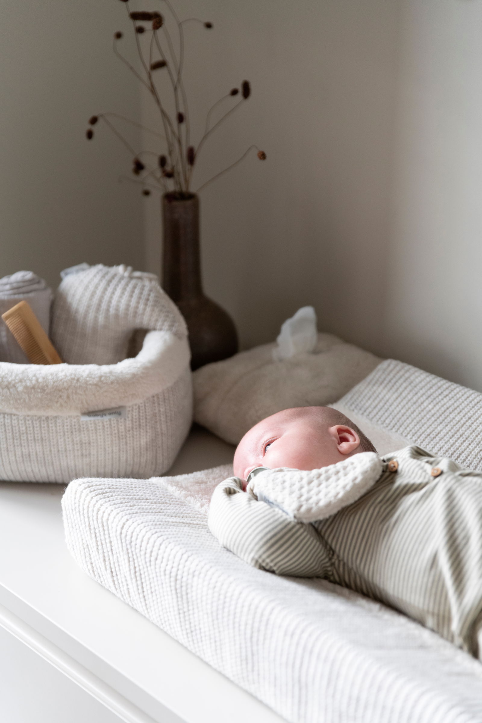 Strampler Stripe Nordic Blue - 62