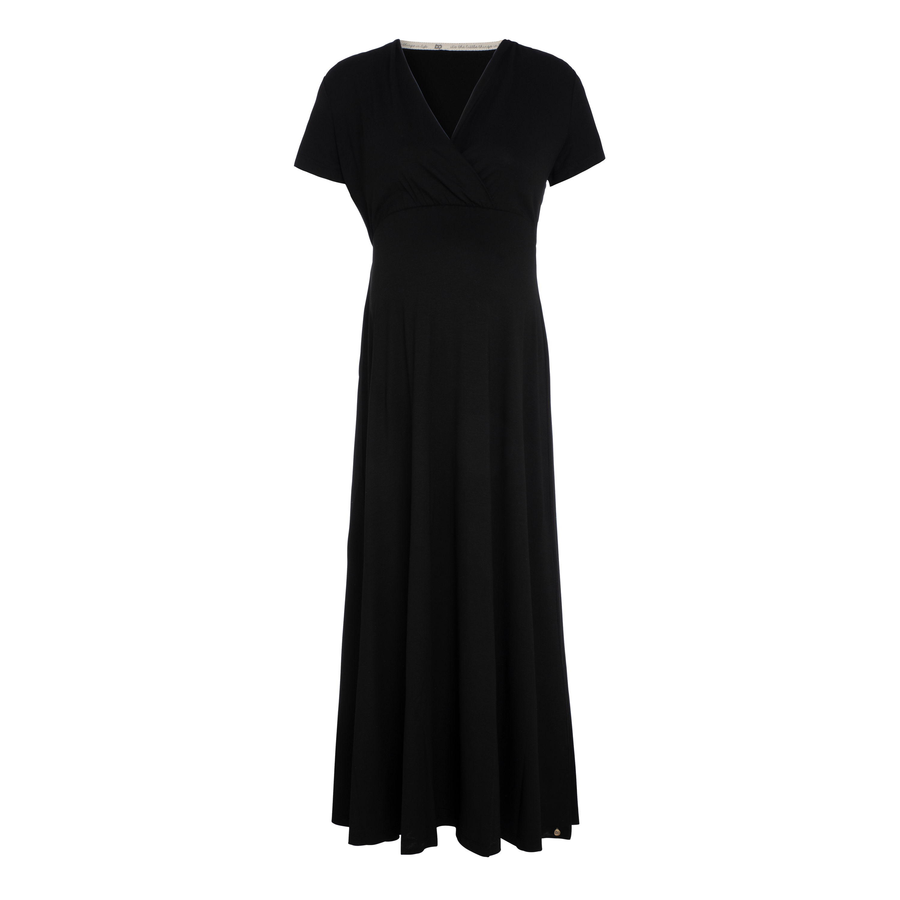 Maternity dress Glow black - S/M - With nursing function