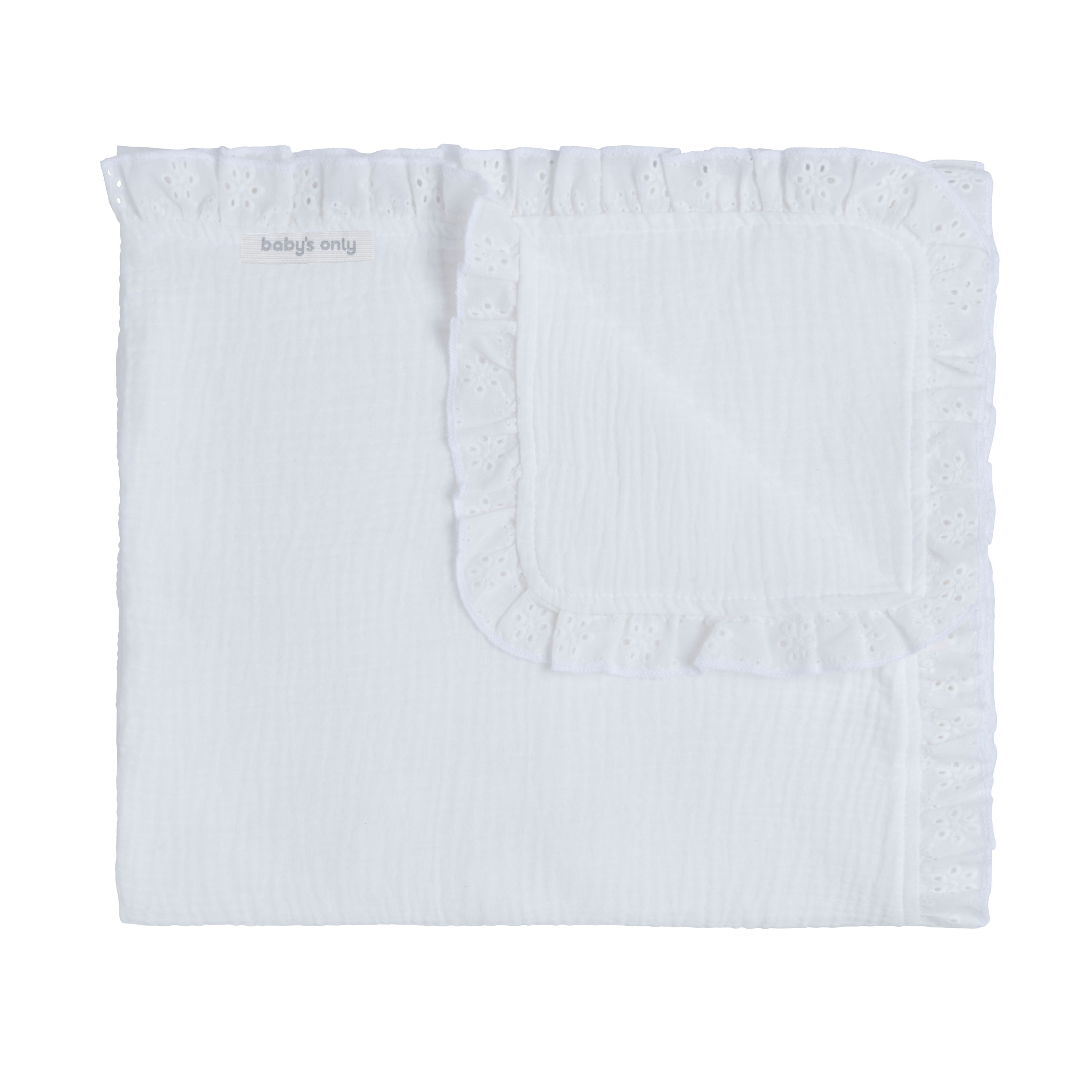 Cot blanket Calm white