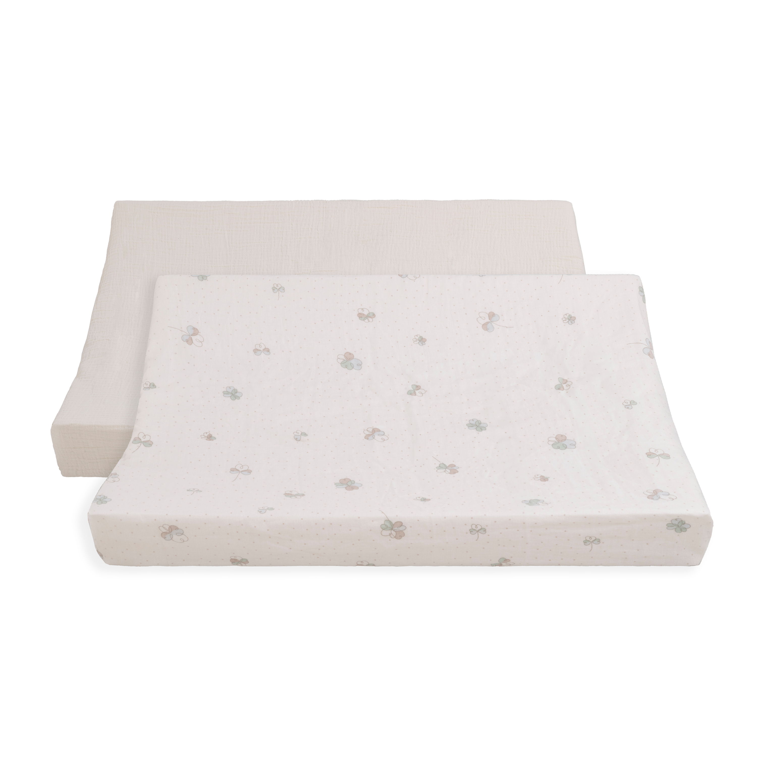 House matelas à langer Tender linen/clover - 45x70 cm -2-pack