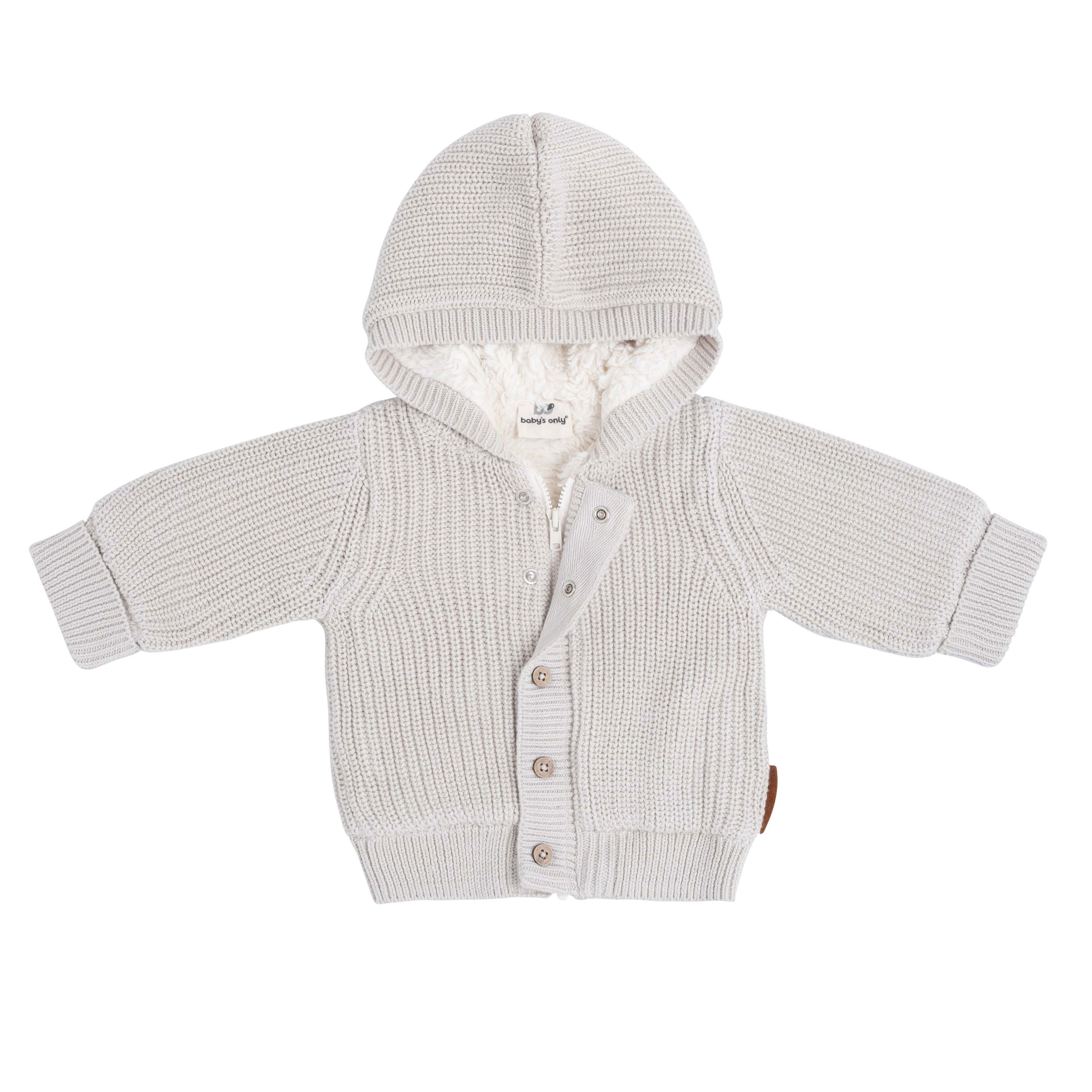 Cardigan with hood teddy Soul warm linen - 56