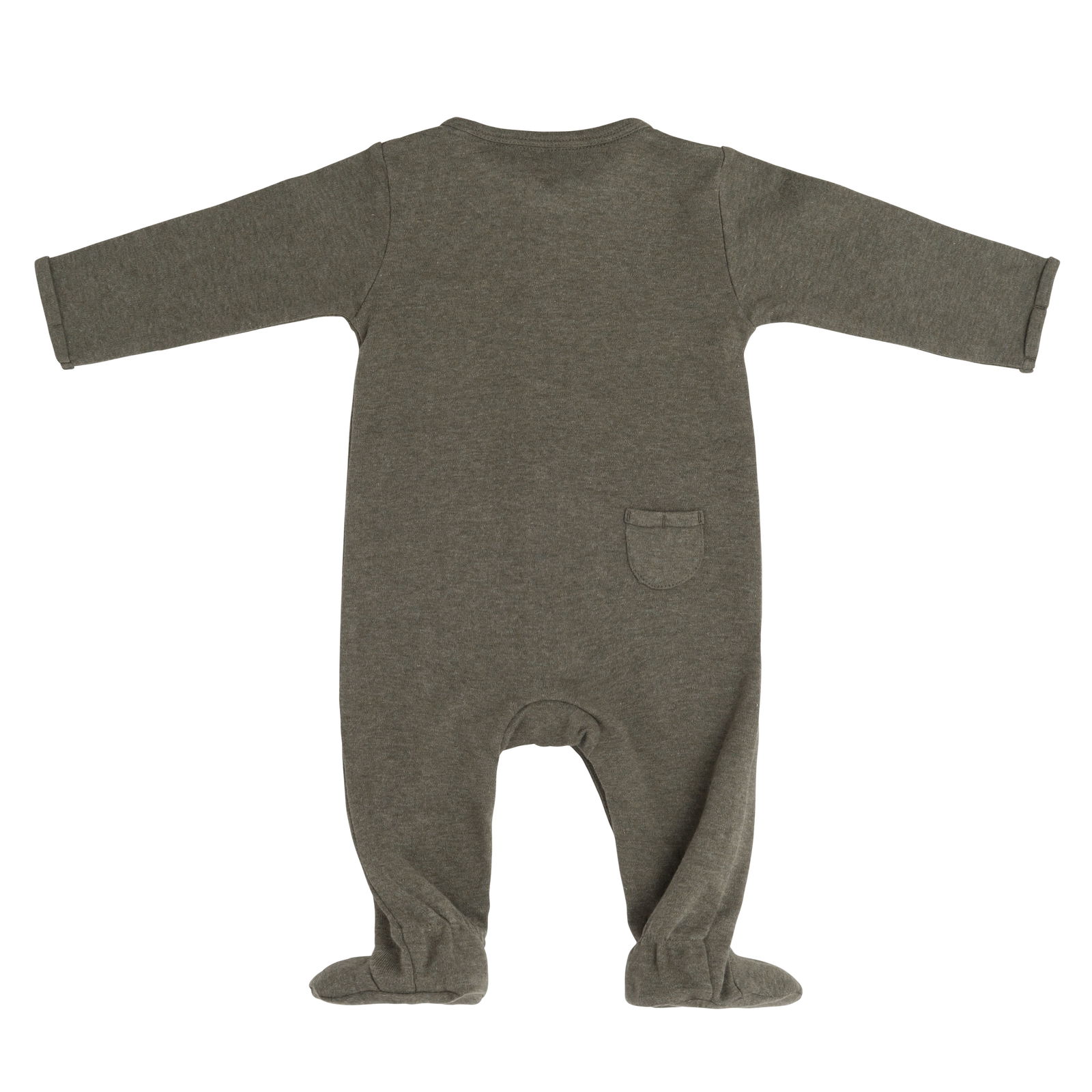Boxpakje met voetjes Melange khaki - 62
