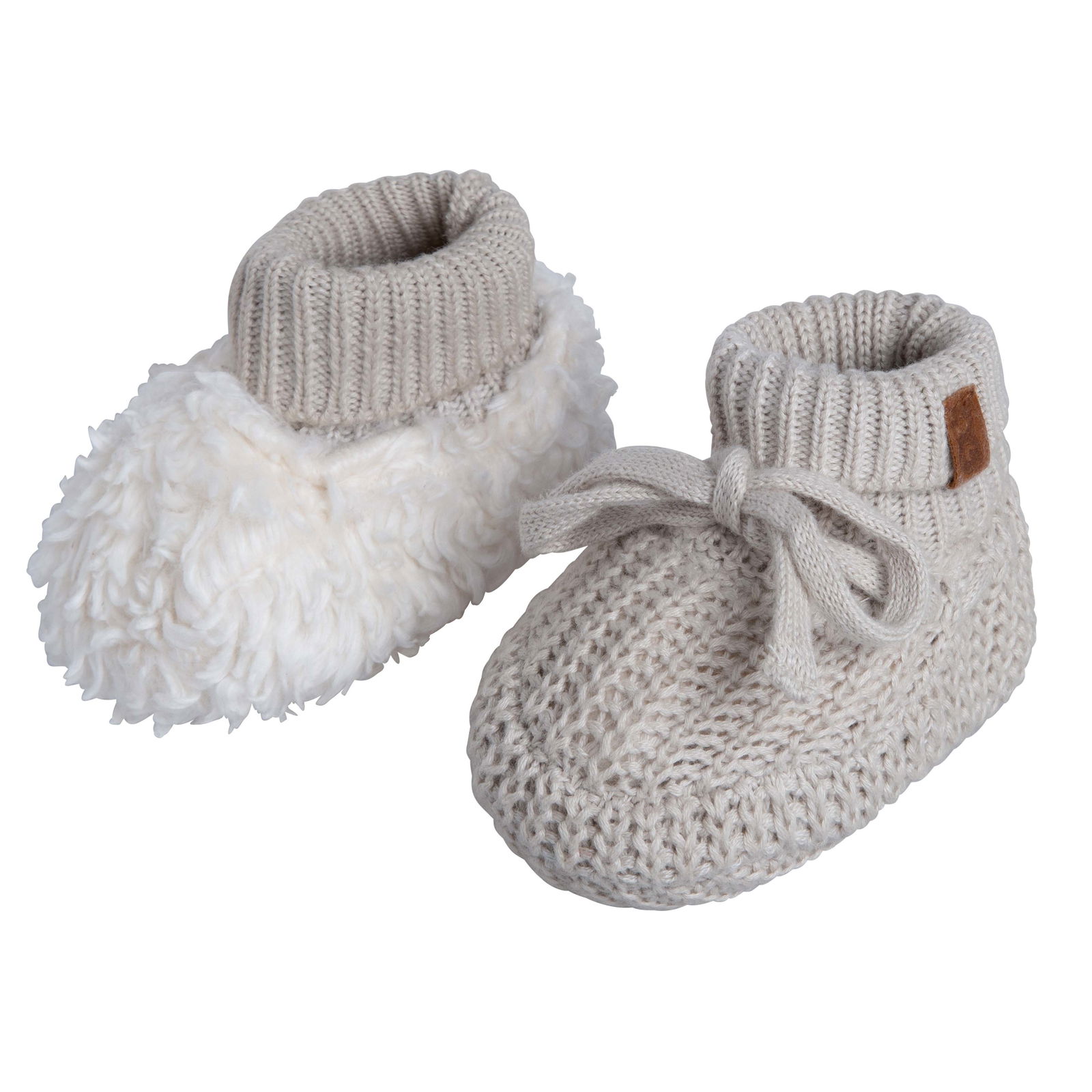 Booties teddy Soul warm linen - 3-6 months