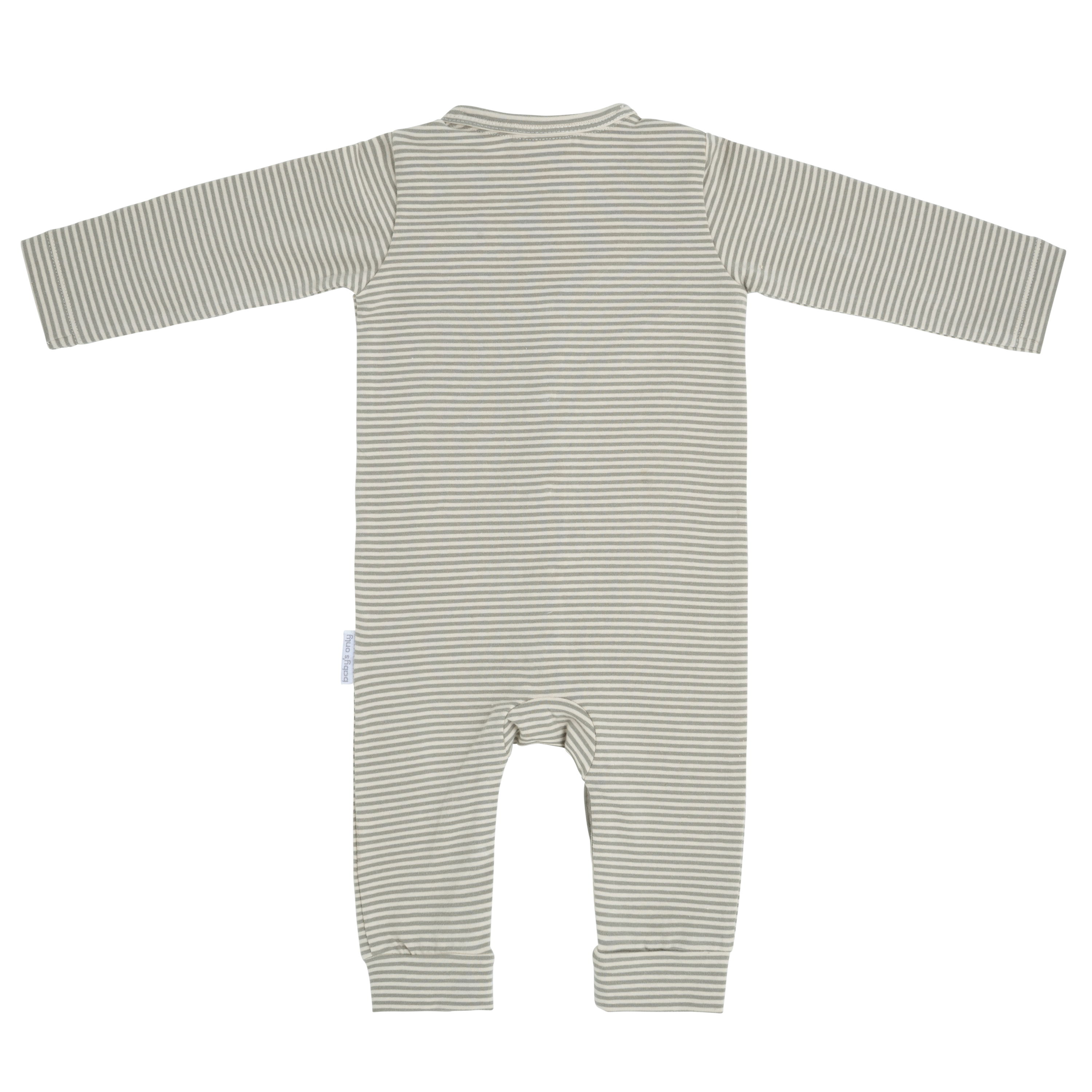 Grenouillère Stripe urban green - 80