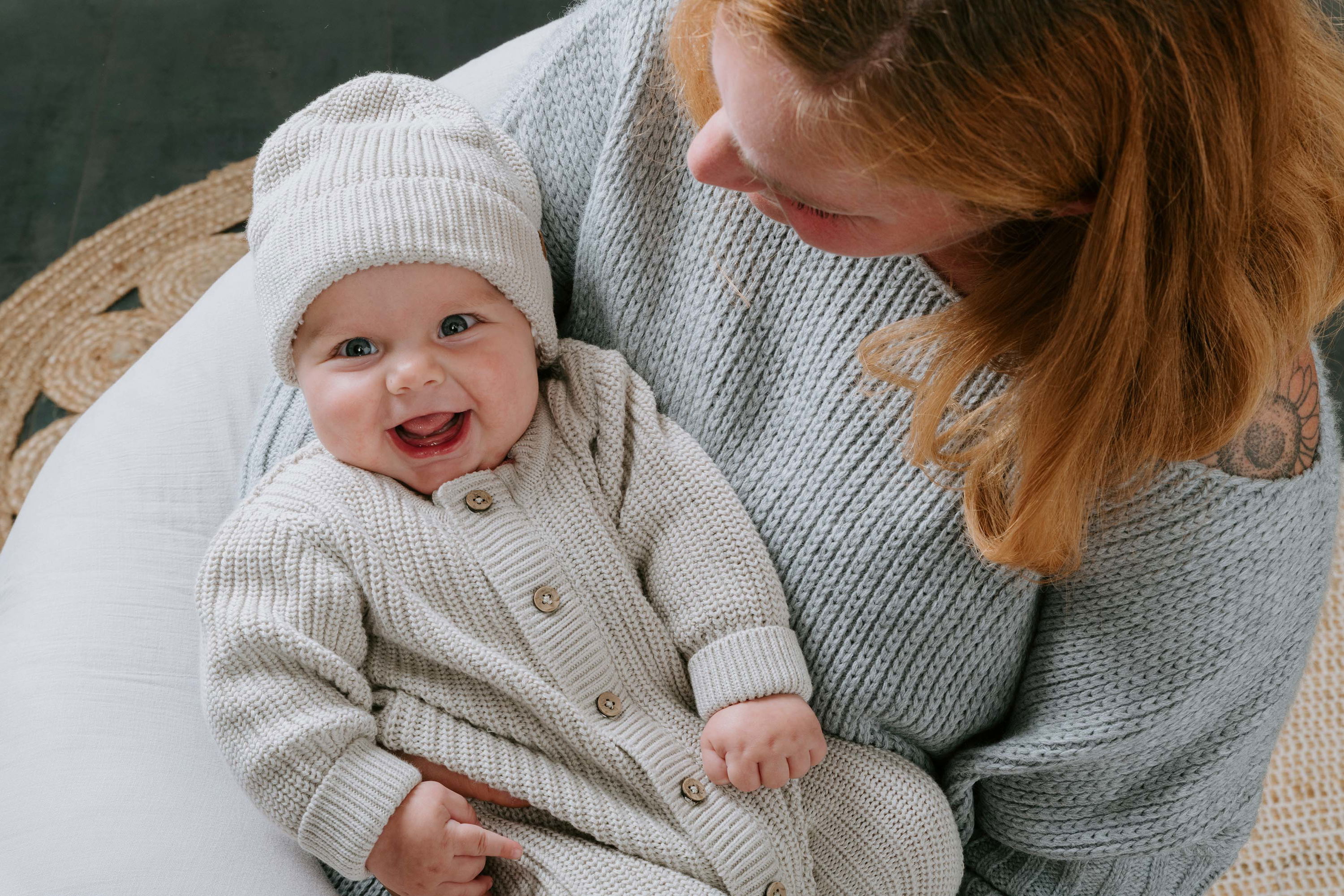 Hat teddy Soul warm linen - 0-3 months