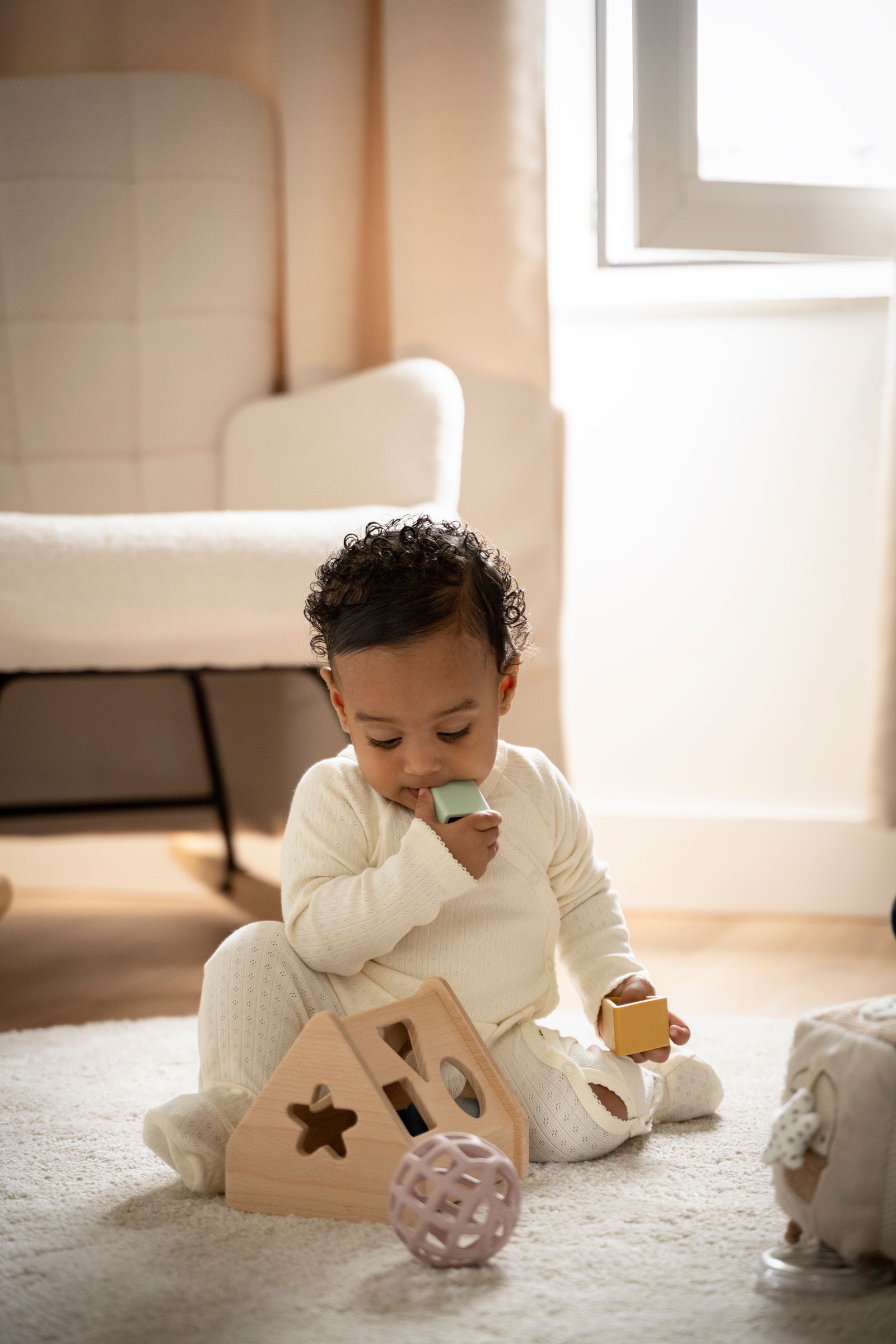 Boxpakje met voetjes Dream cream - 62