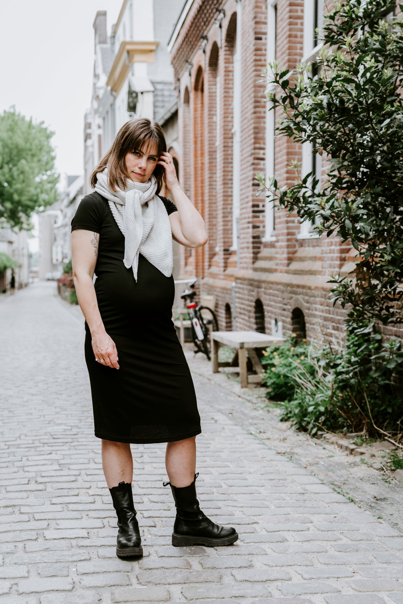 Maternity dress Glow black - L