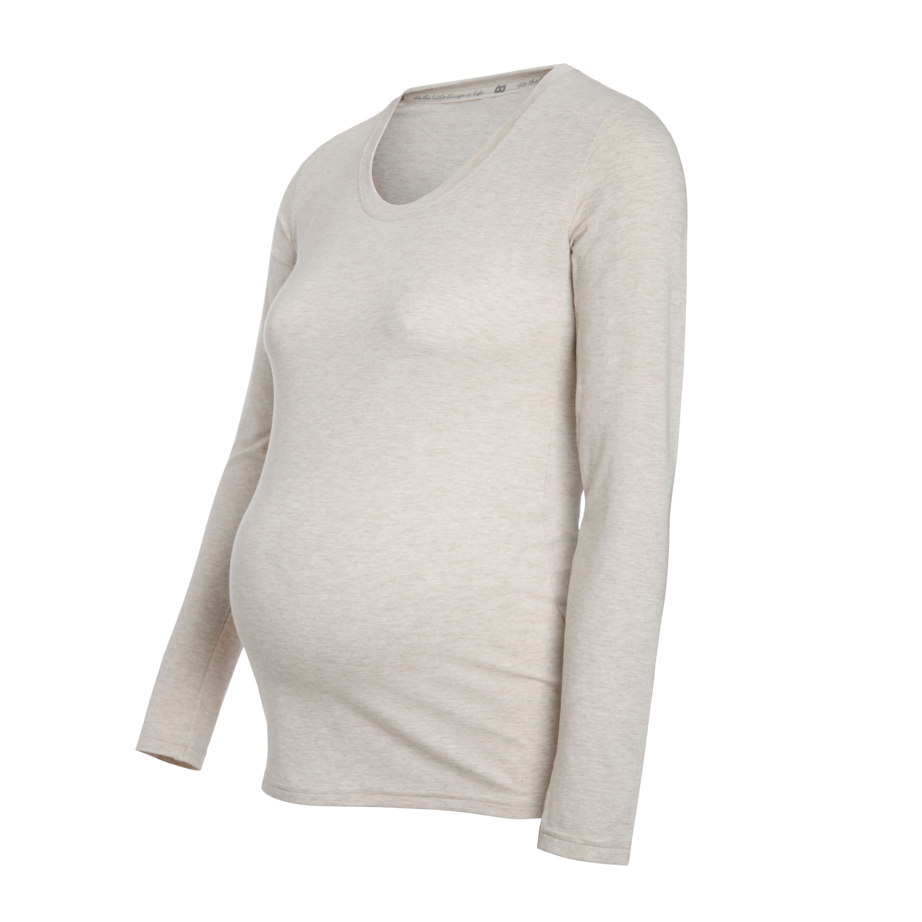 Maternity long sleeve top Glow ecru - M