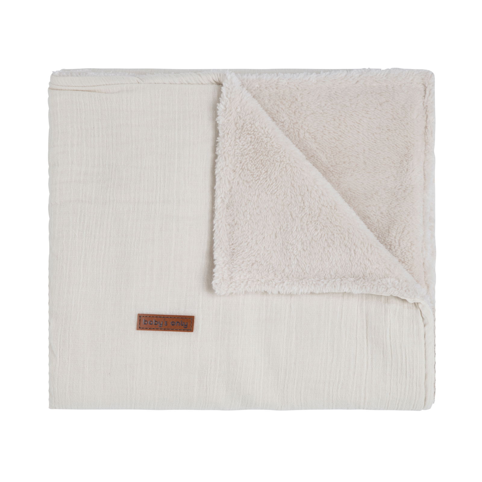 Cot blanket teddy Breeze warm linen