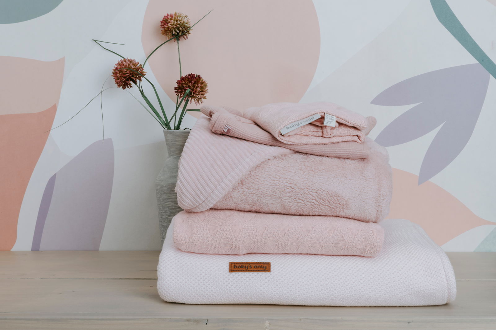 Couverture enveloppante Sense vieux rose