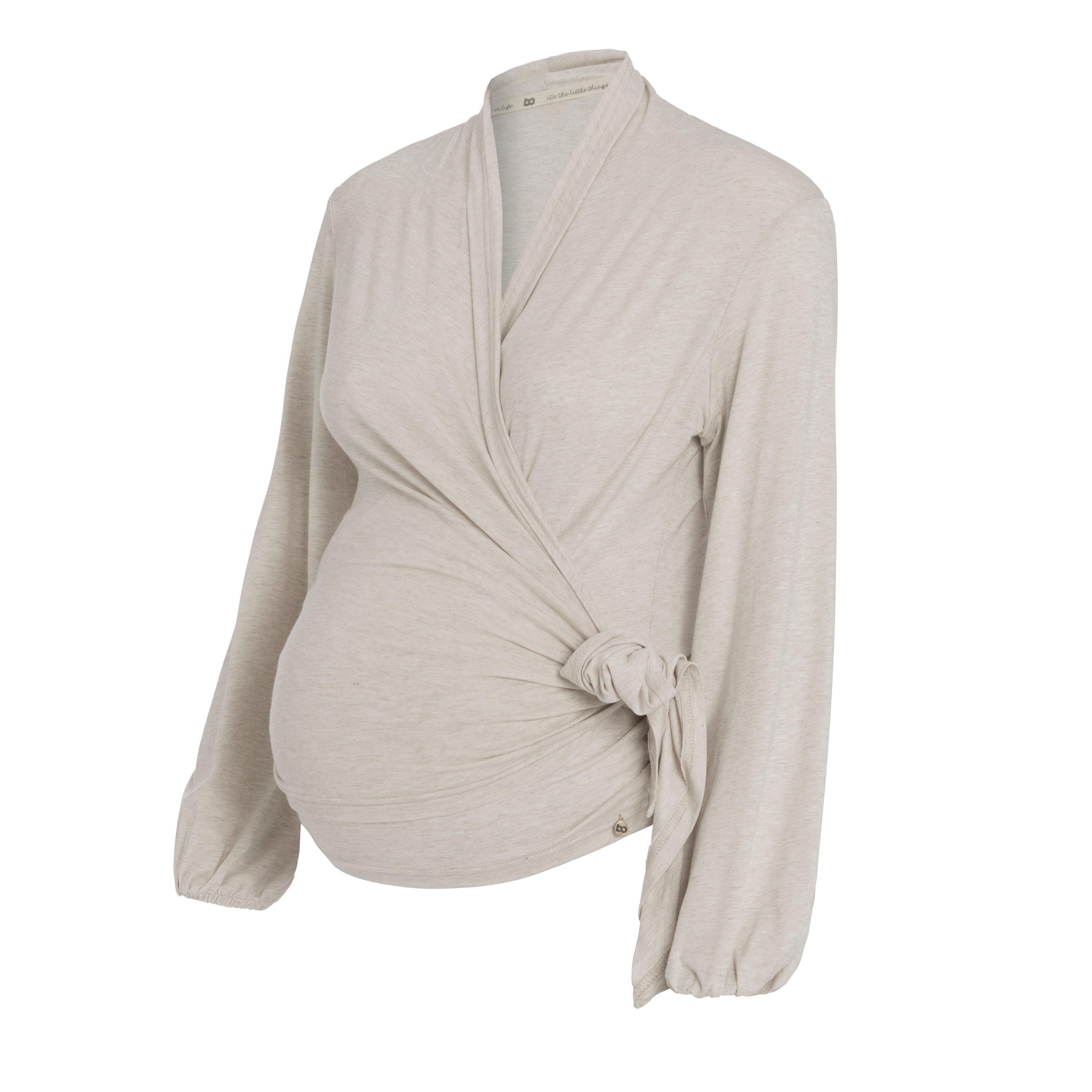 Wrap top de maternité Glow ecru - M