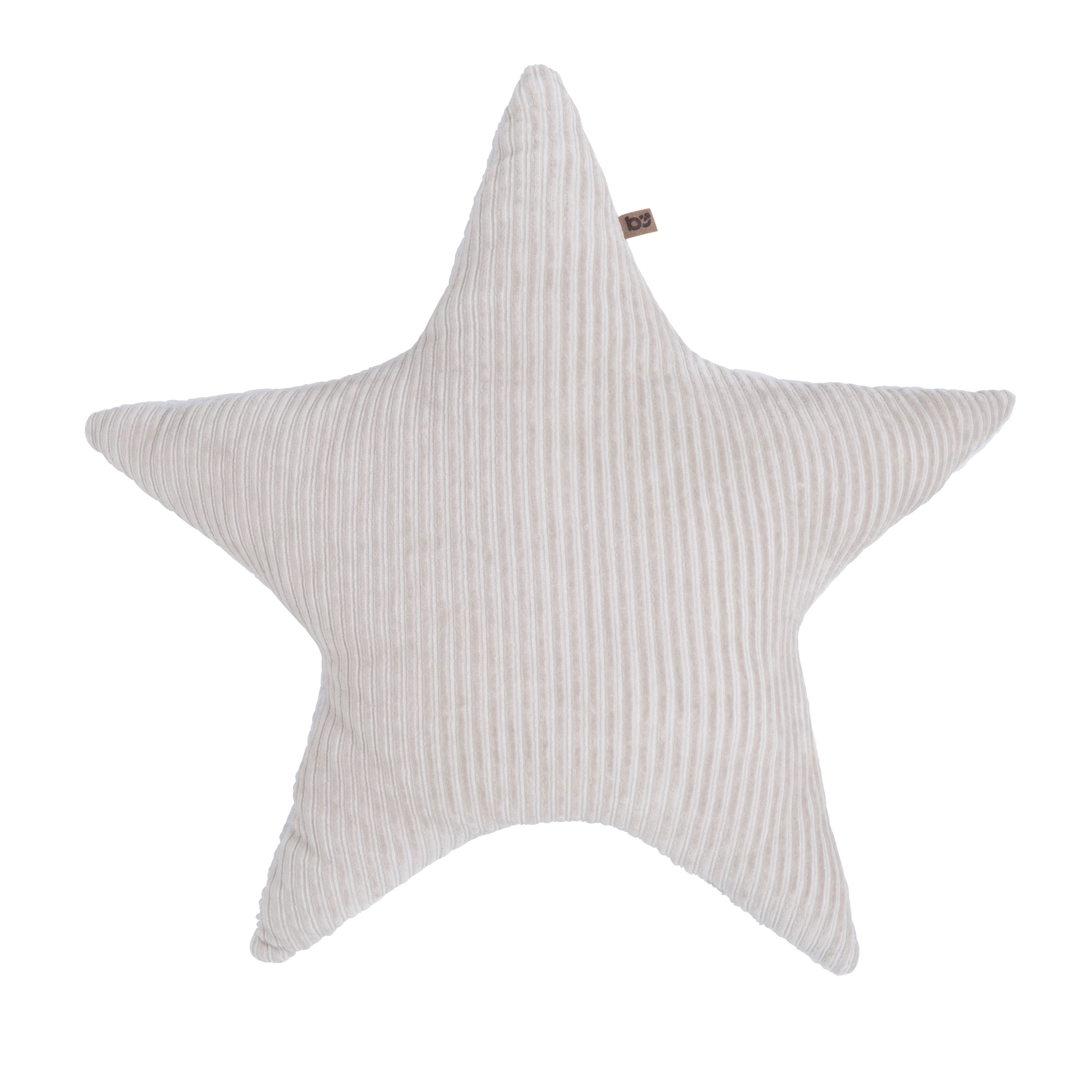 Coussin étoile teddy Sense caillou gris