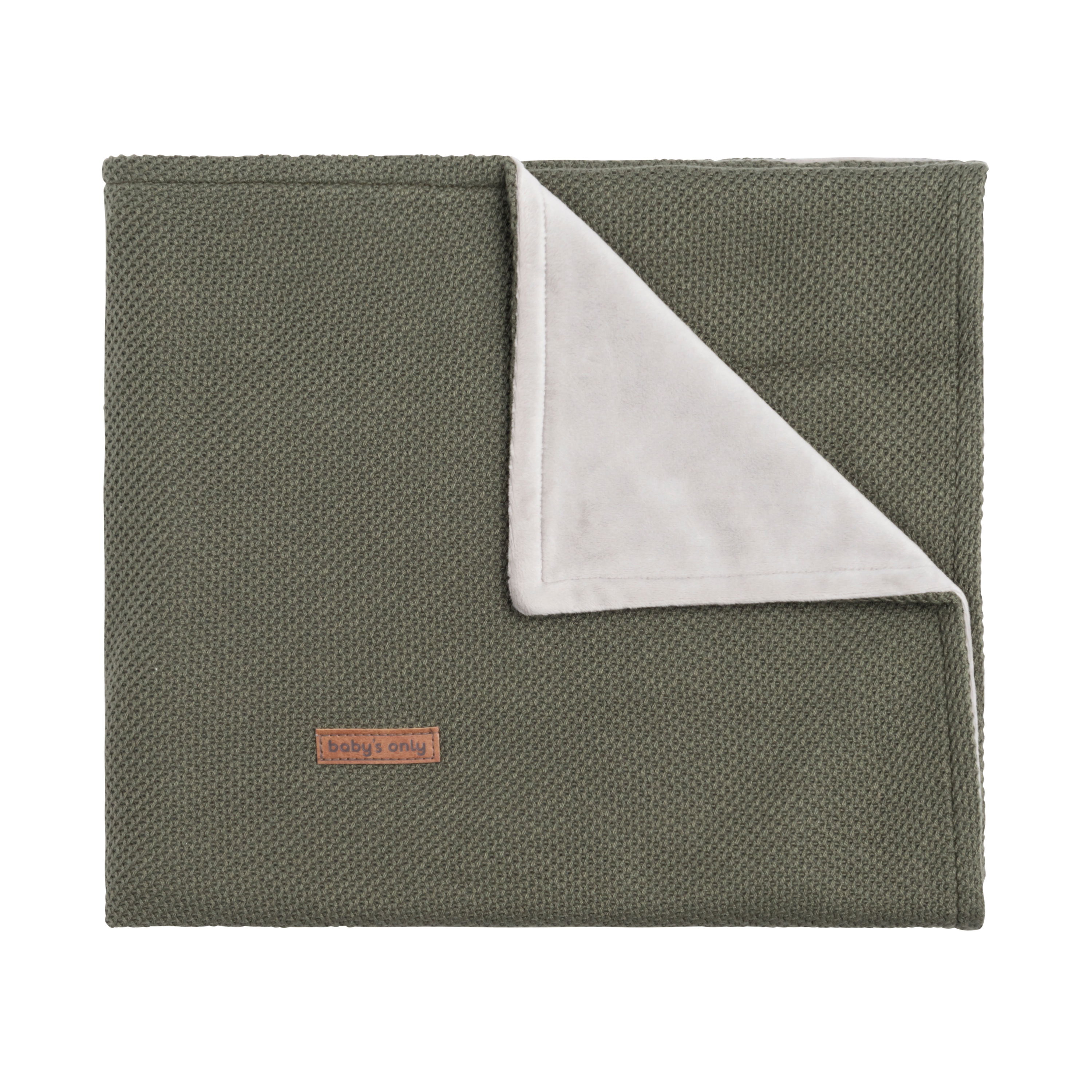 Ledikantdeken soft Classic khaki