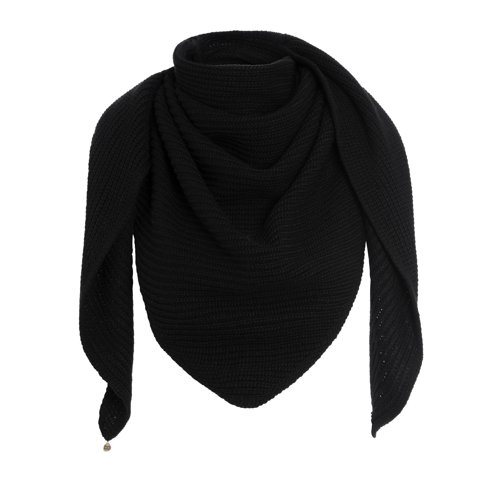 Triangle scarf Glow black