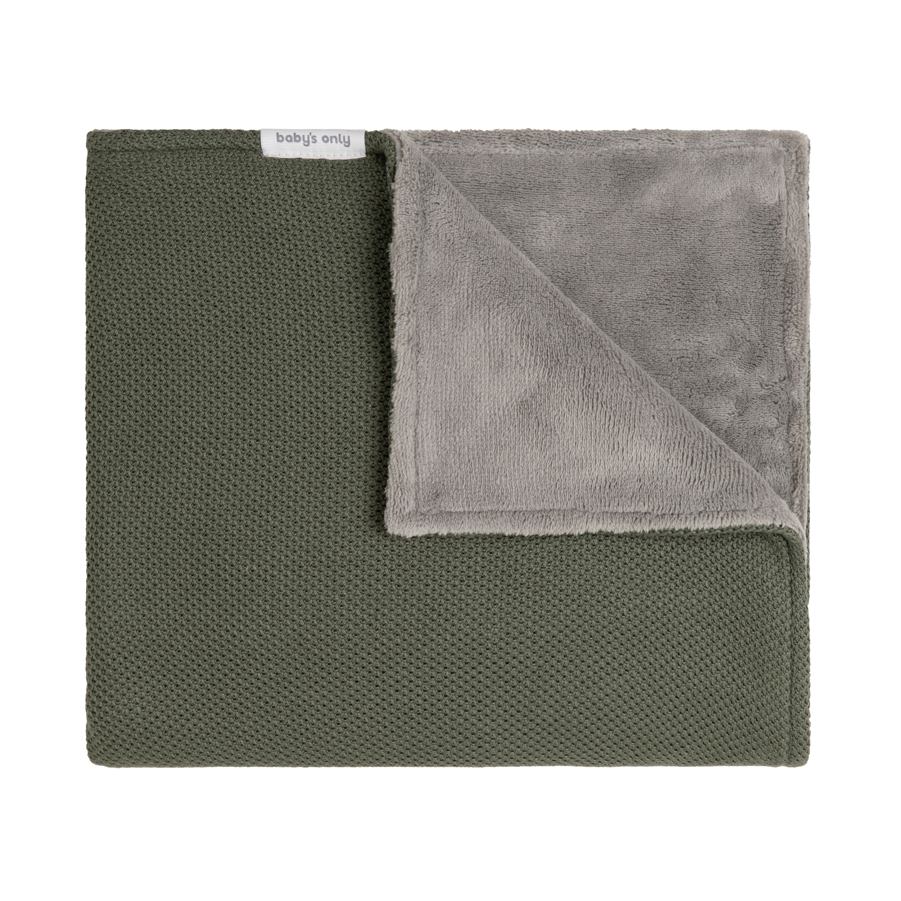 Couverture berceau teddy Classic khaki