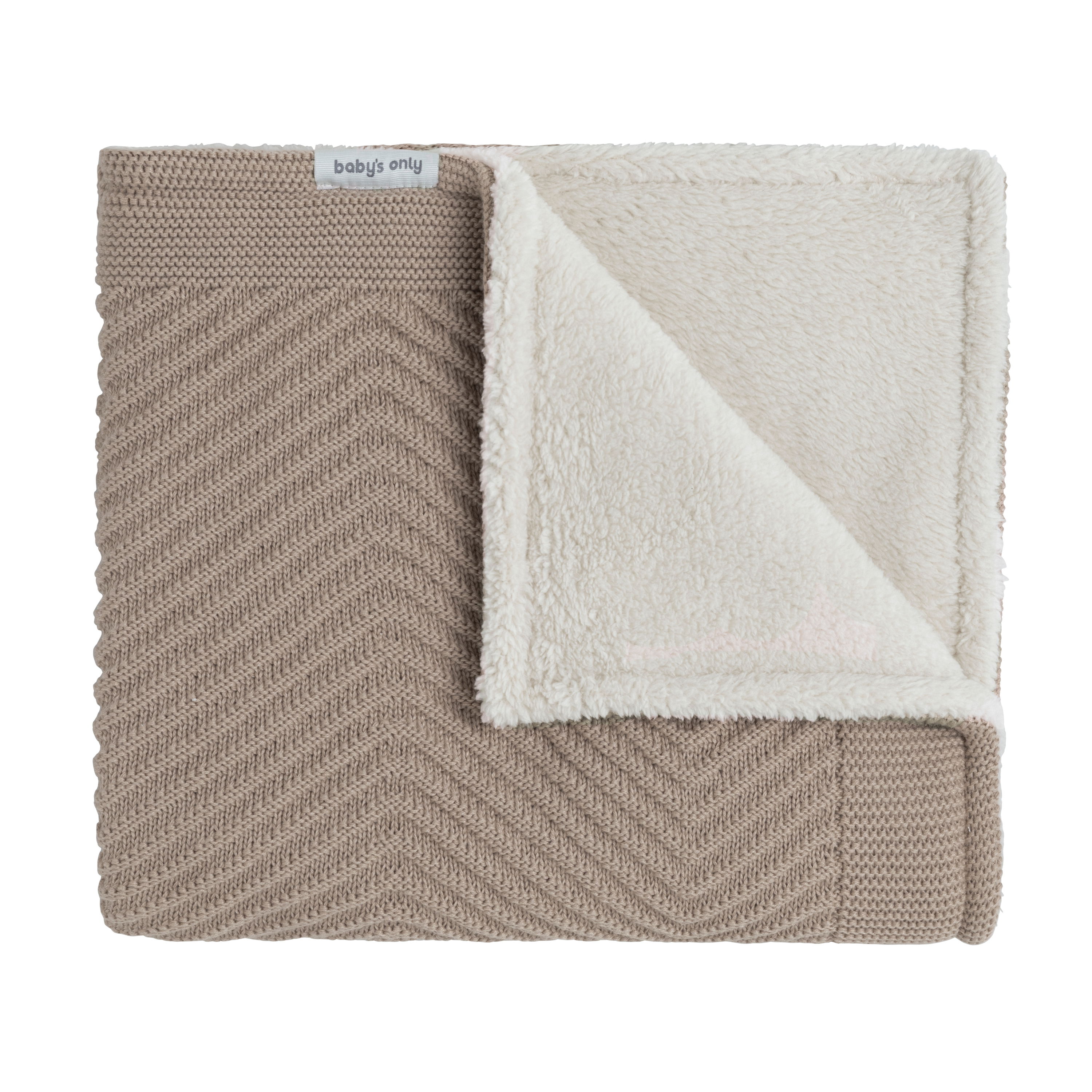 Wiegdeken teddy Grace beige