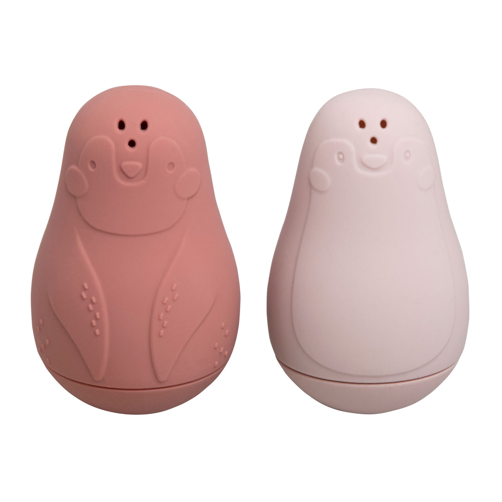 Waterspray figure penguin stone red/old pink - 2-pack