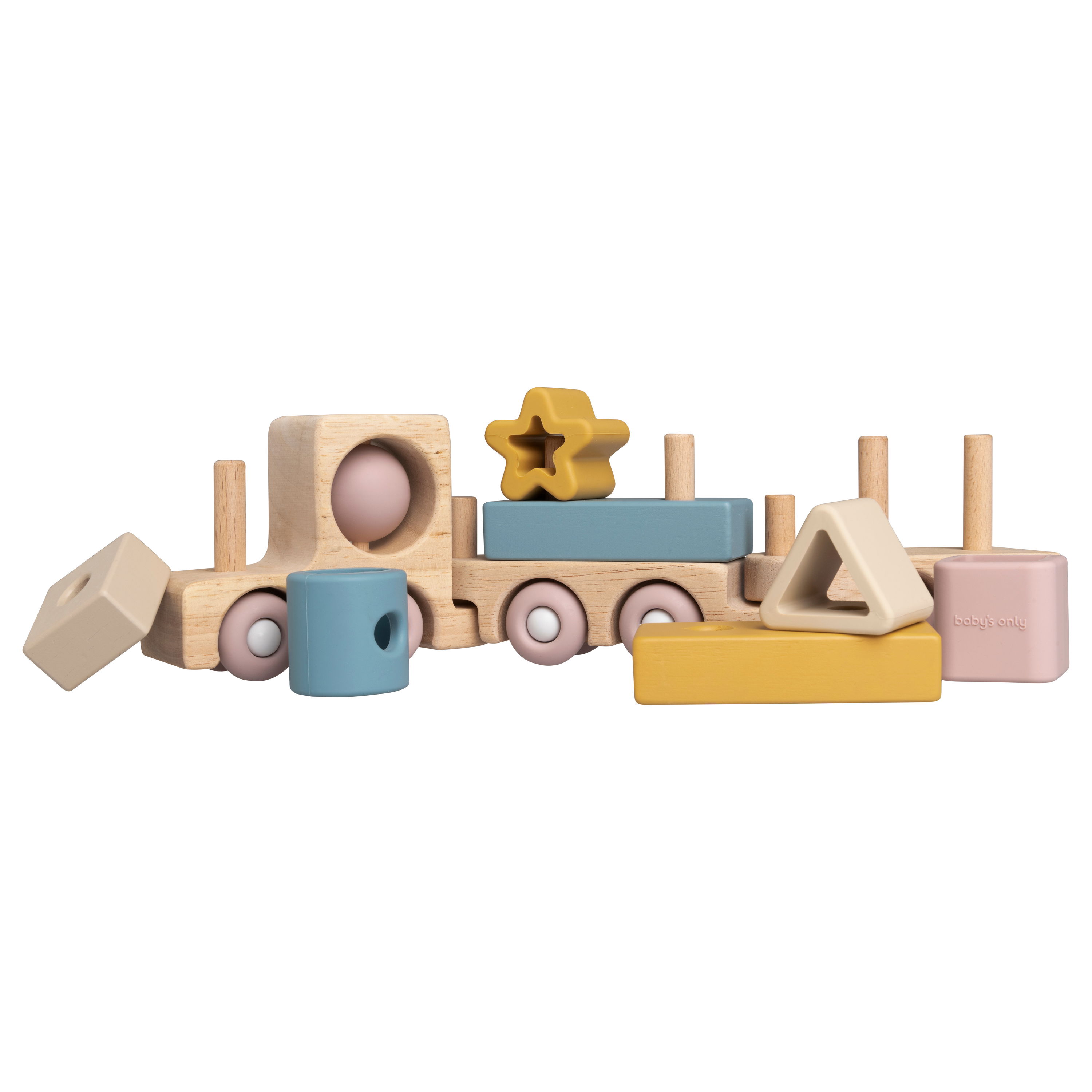 Wooden train set opal