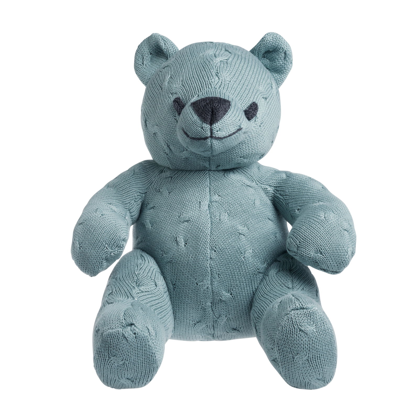 Stuffed bear Cable stonegreen - 35 cm