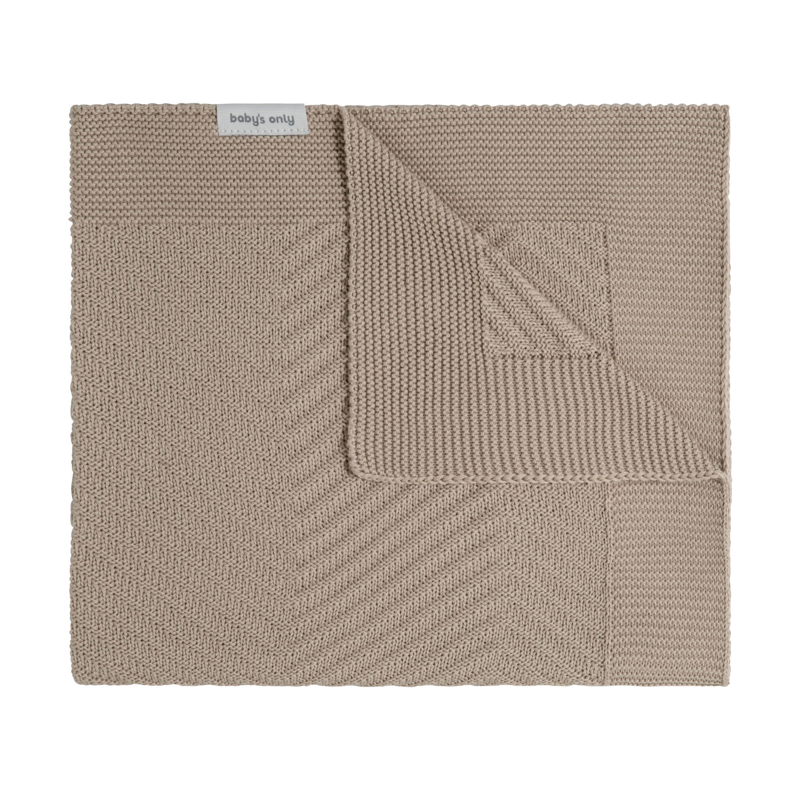 Couverture lit nouveau-nés Grace beige - 65x75