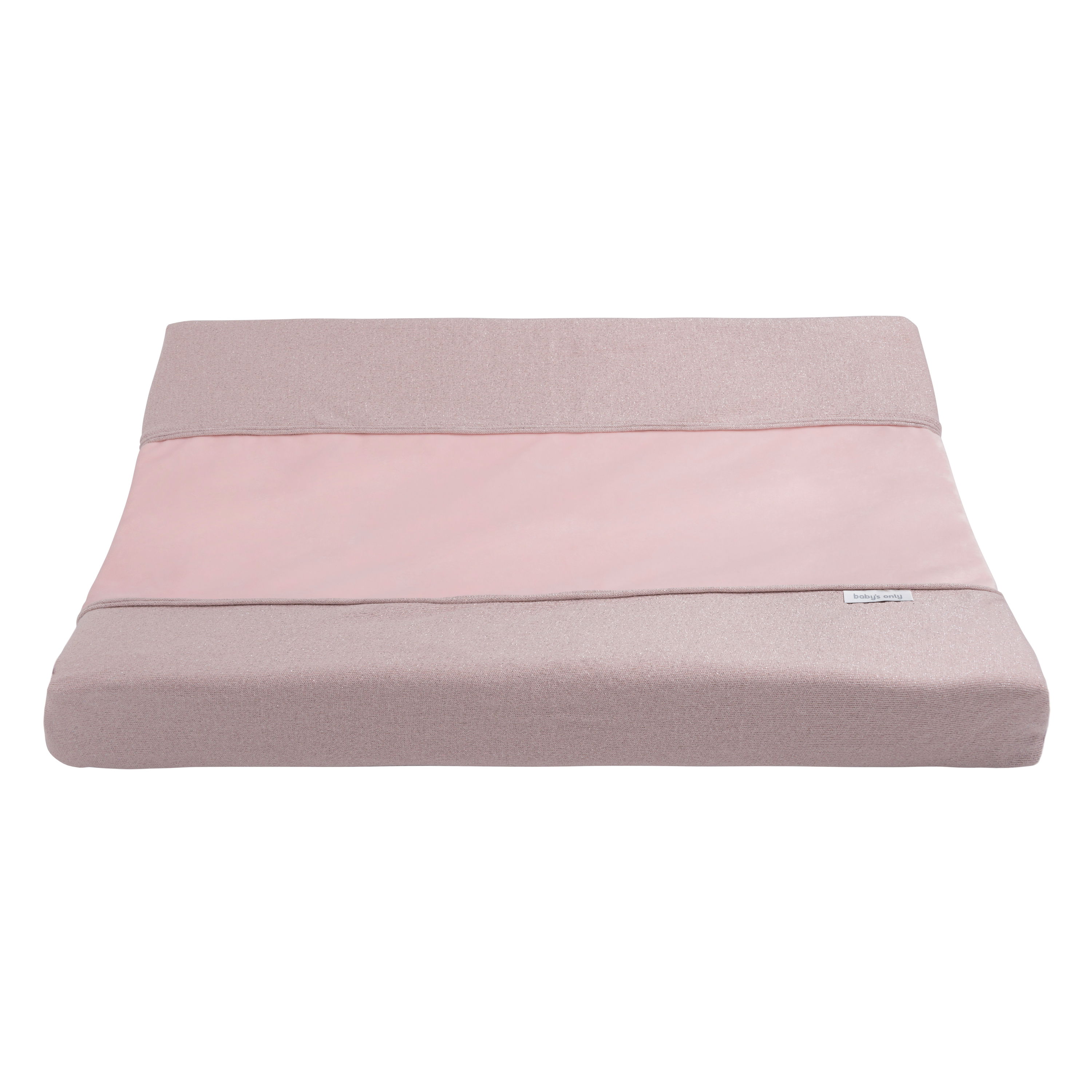 Housse matelas à langer Sparkle rose-argent mêlé - 45x70