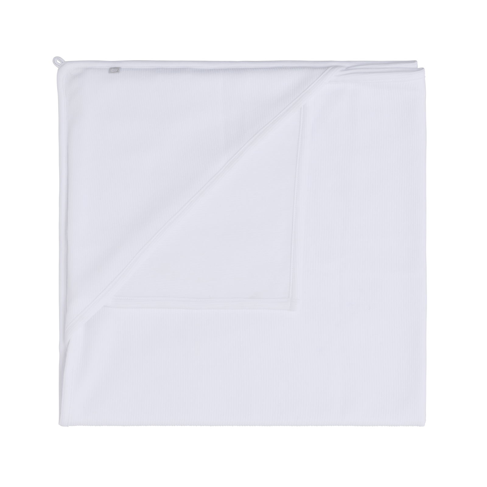 Hooded baby blanket Pure white - 75x75