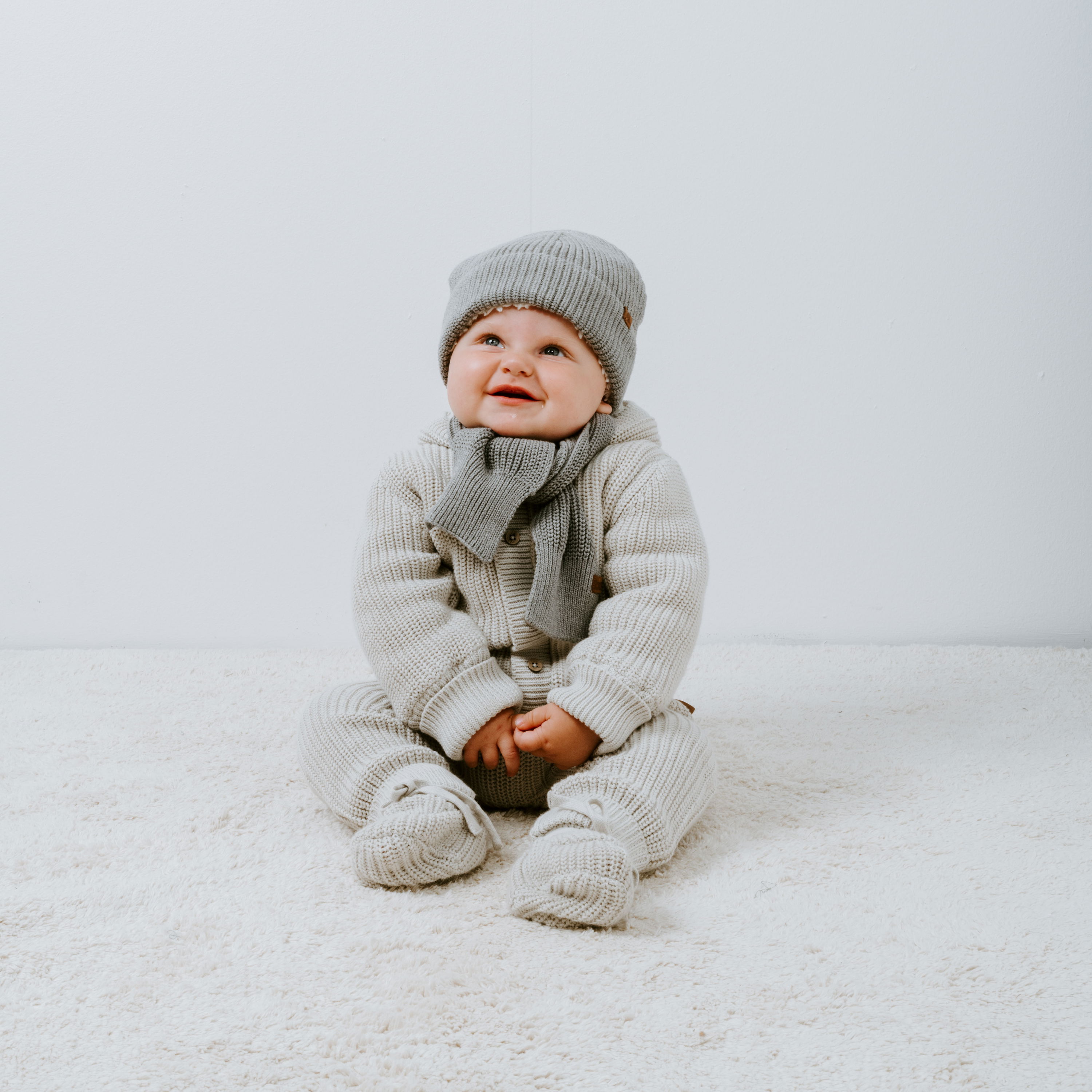 Booties teddy Soul warm linen - 0-3 months