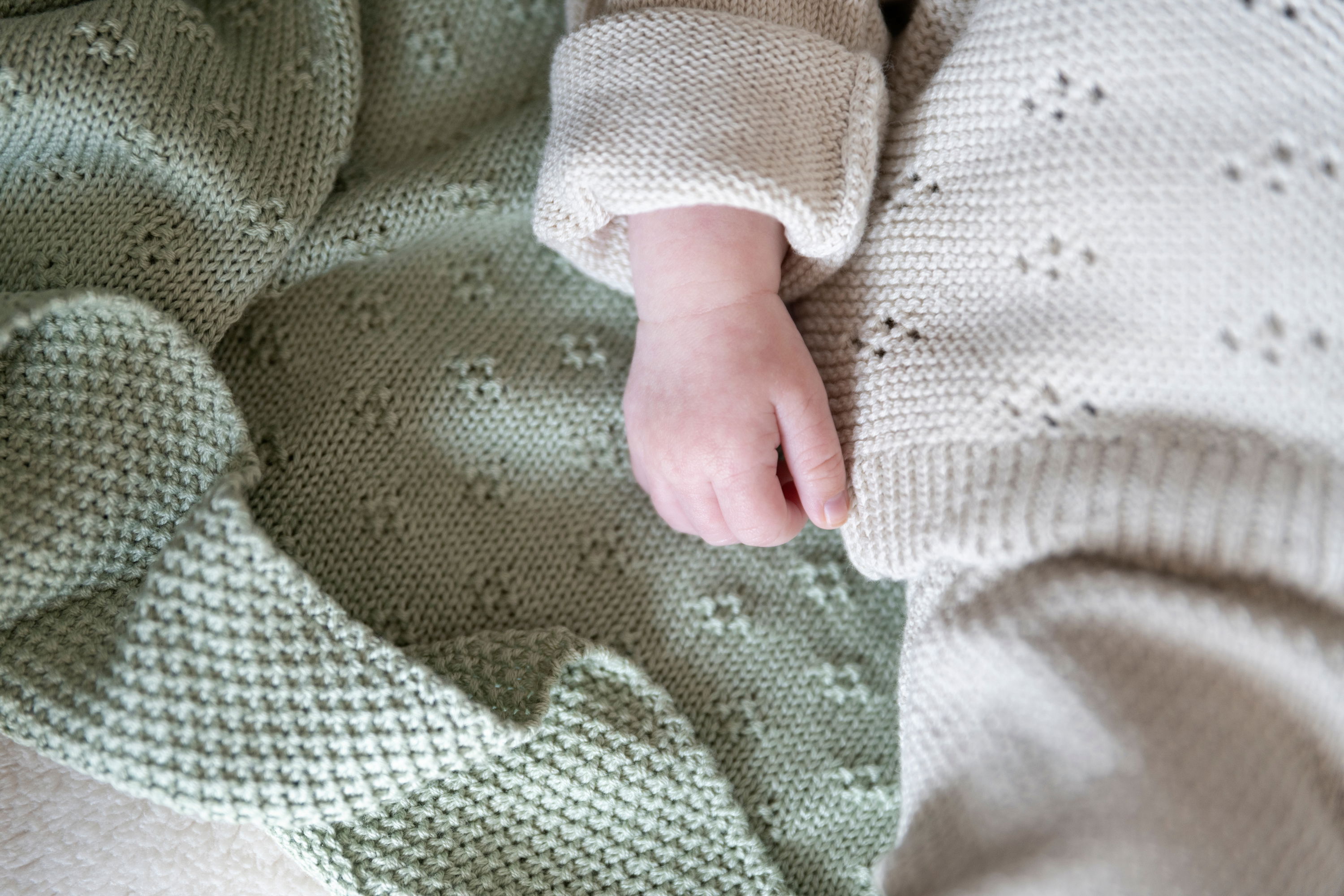 Baby Crib blanket Mood laurel green