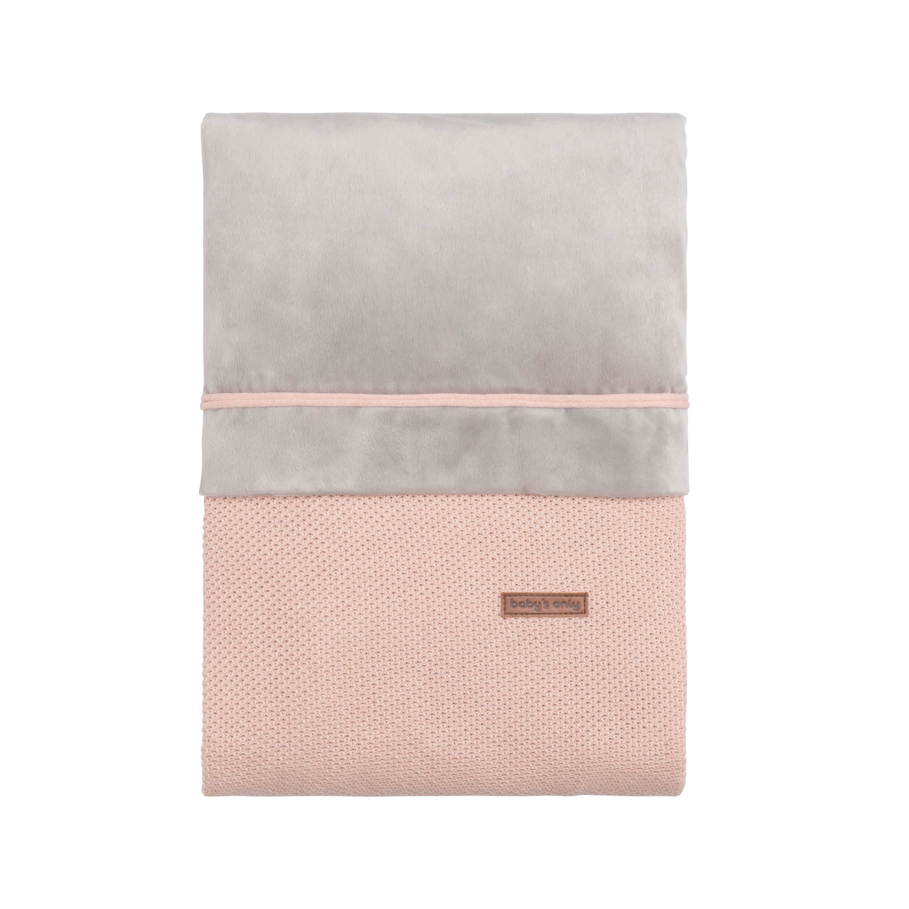 Dekenovertrek Classic blush - 80x80