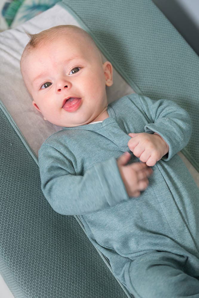 Sleepsuit Melange stonegreen - 68