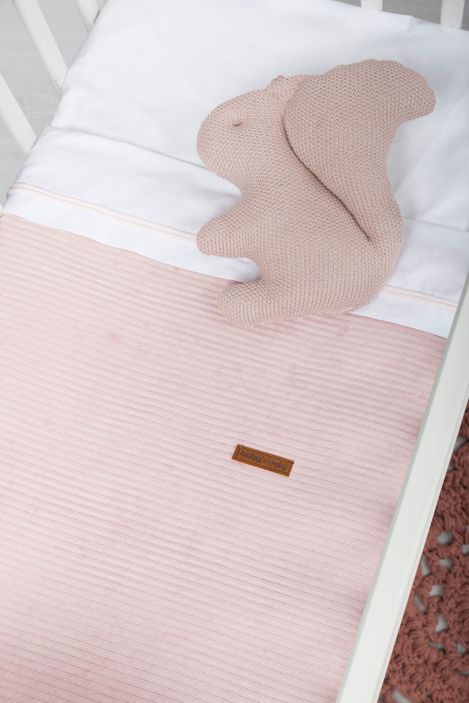 Wiegdeken Sense oud roze