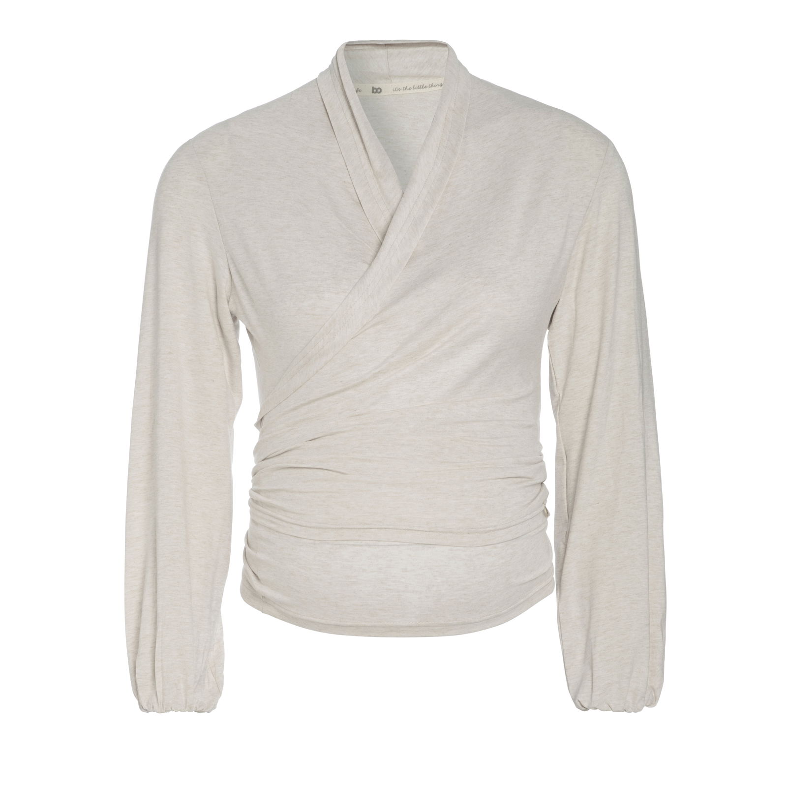 Maternity wrap top Glow ecru - L