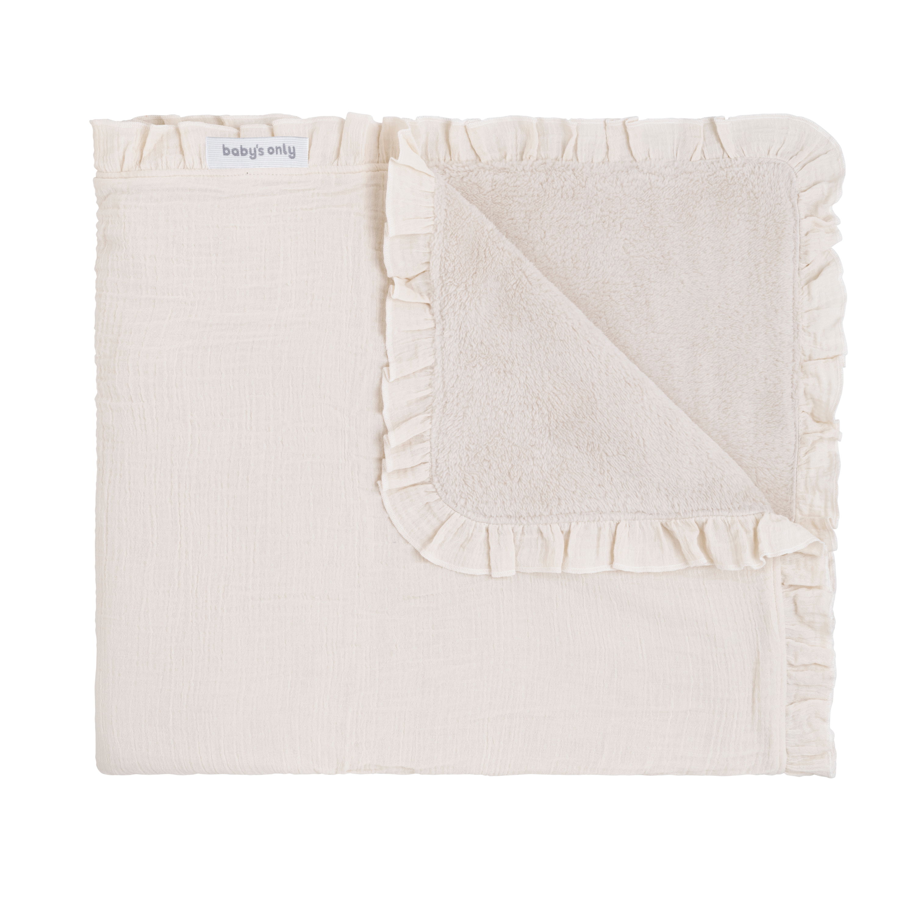 Couverture berceau teddy Calm warm linen