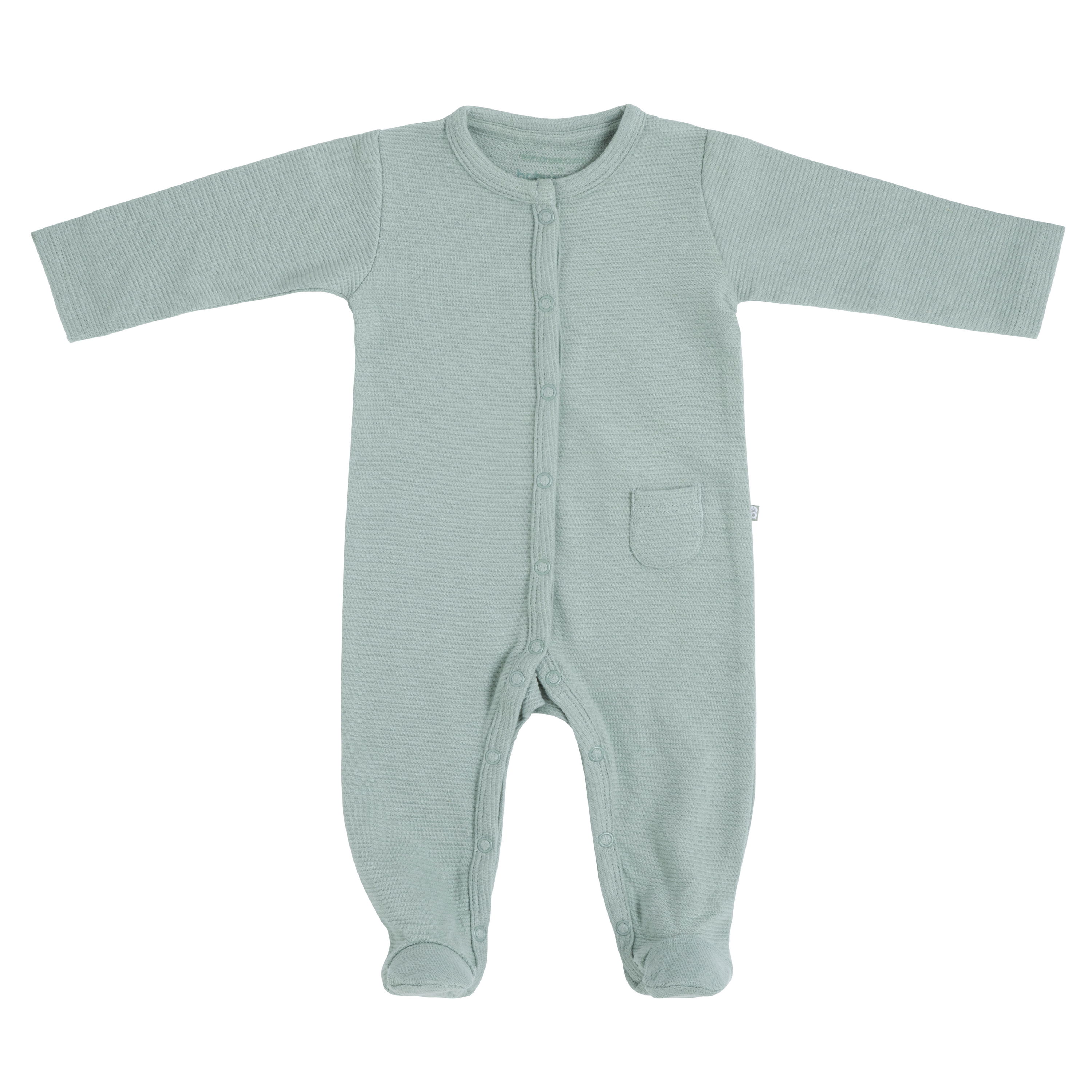 Playsuit with feet Pure dusty green - 50