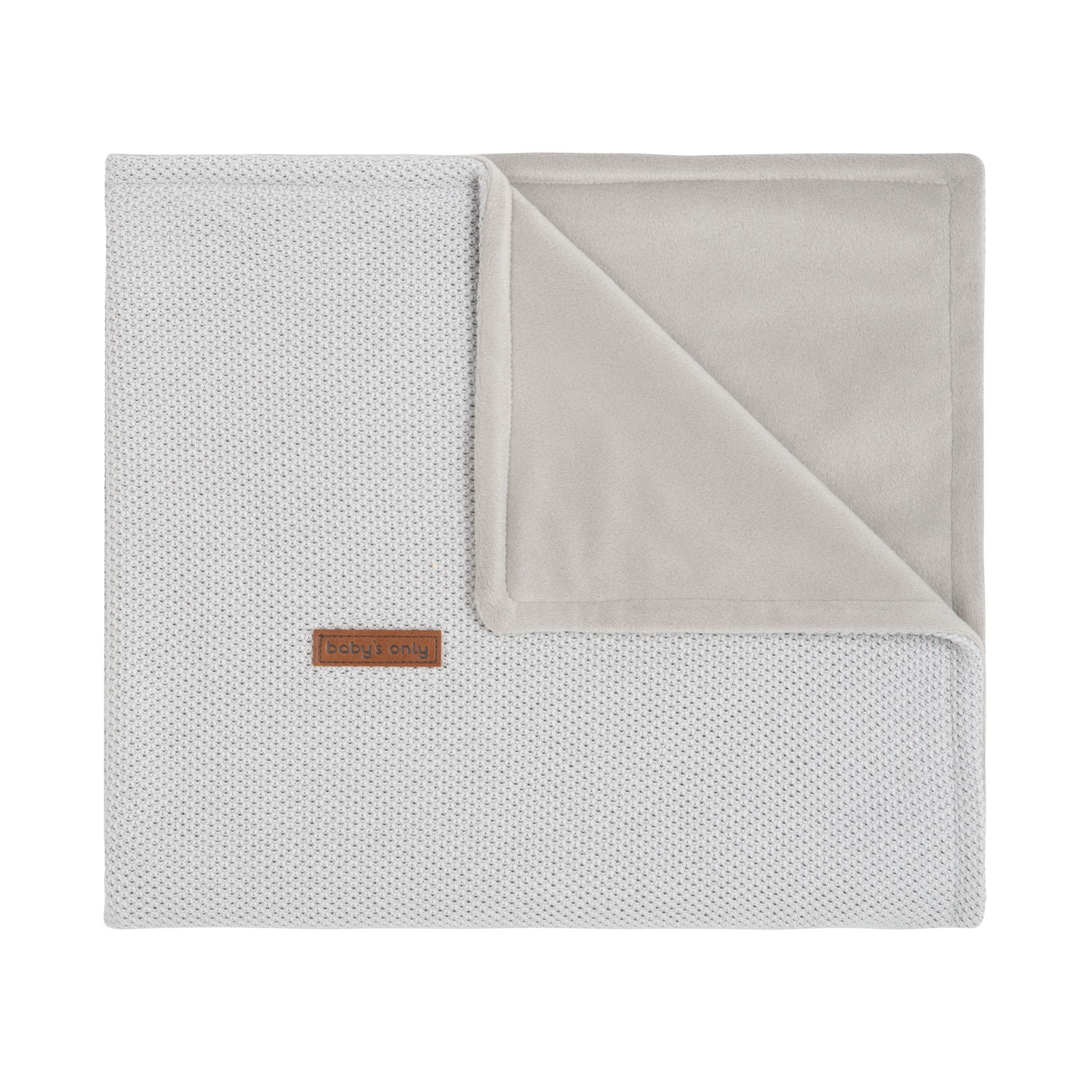 Wiegdeken soft Classic zilvergrijs