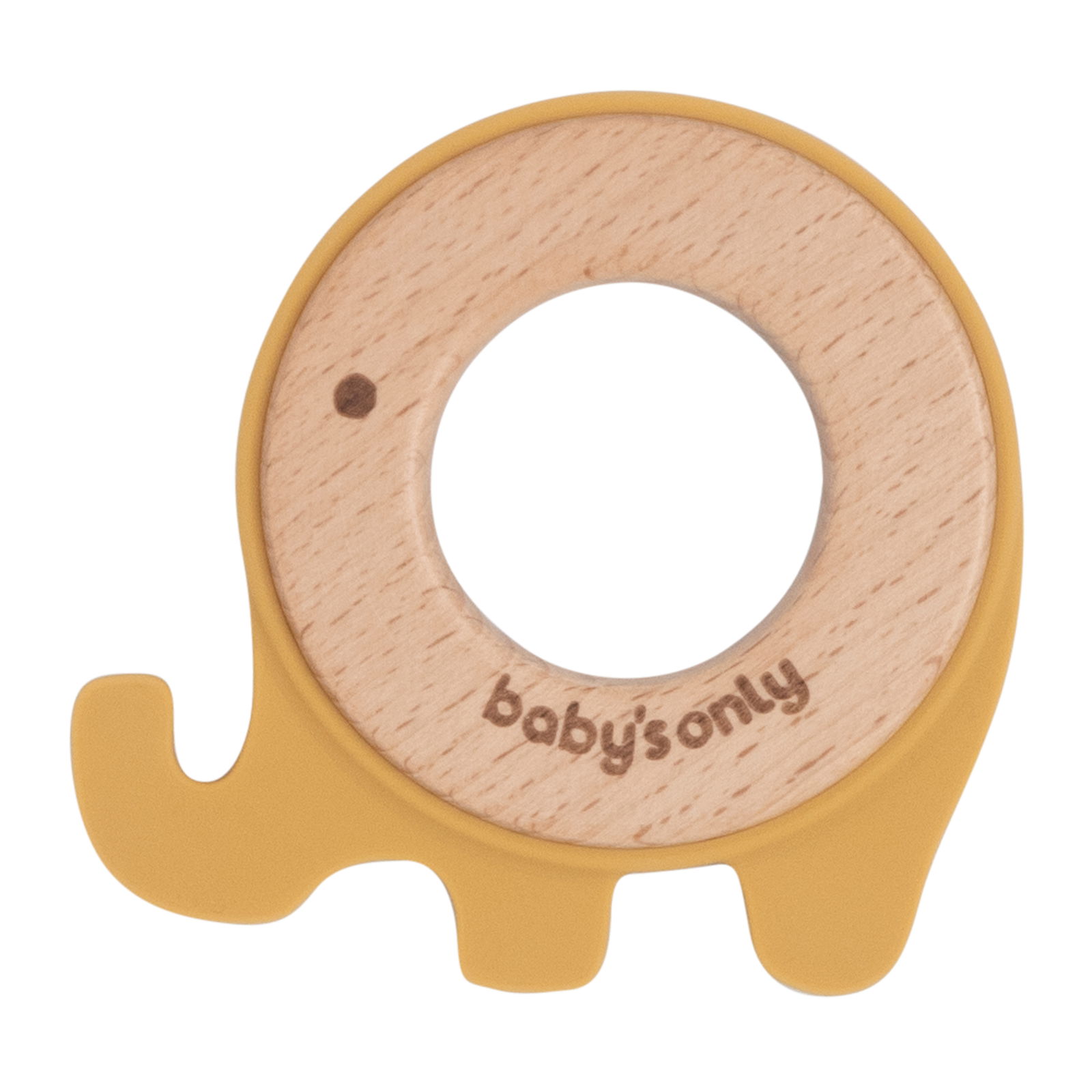 Teething ring elephant ochre