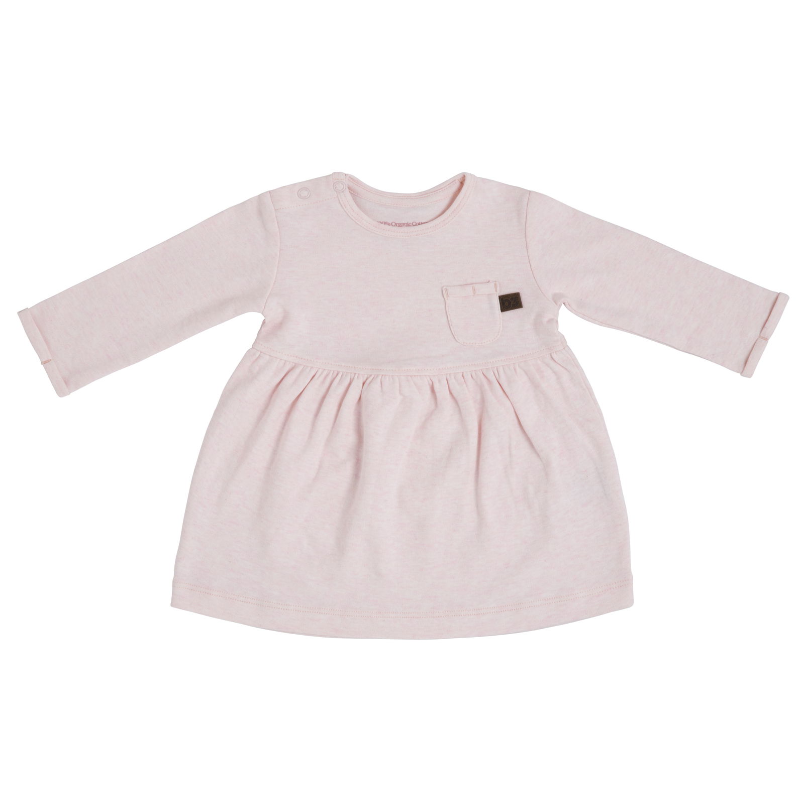 Jersey jurkje Melange classic roze - 68
