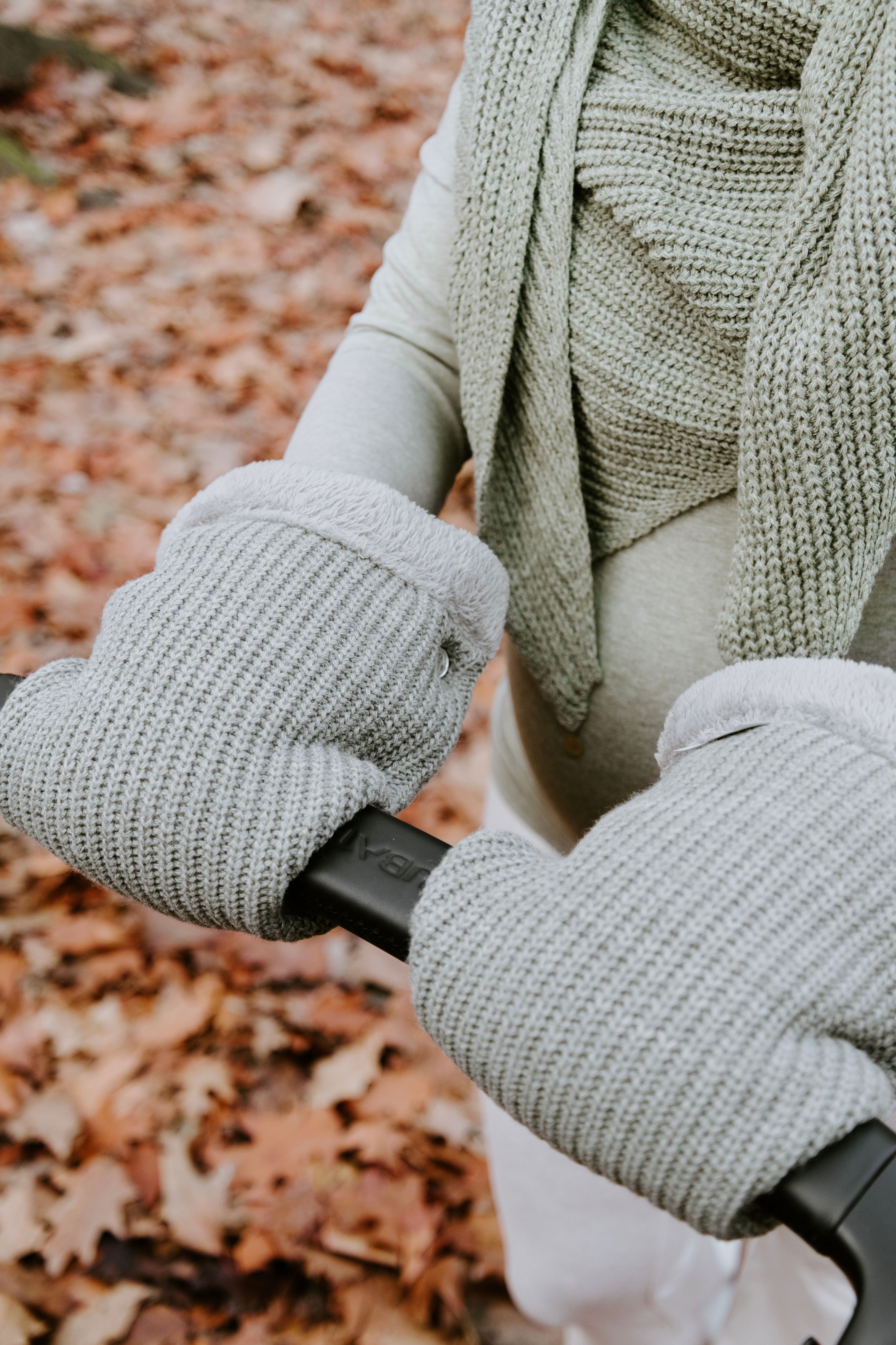 Pram gloves Hope dusty grey