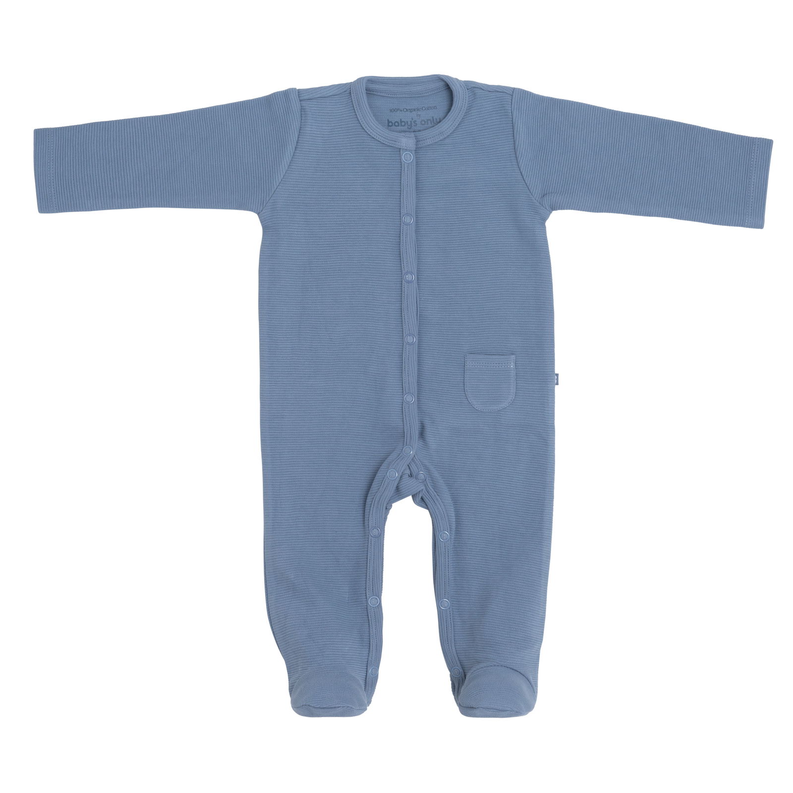 Playsuit with feet Pure vintage blue - 50