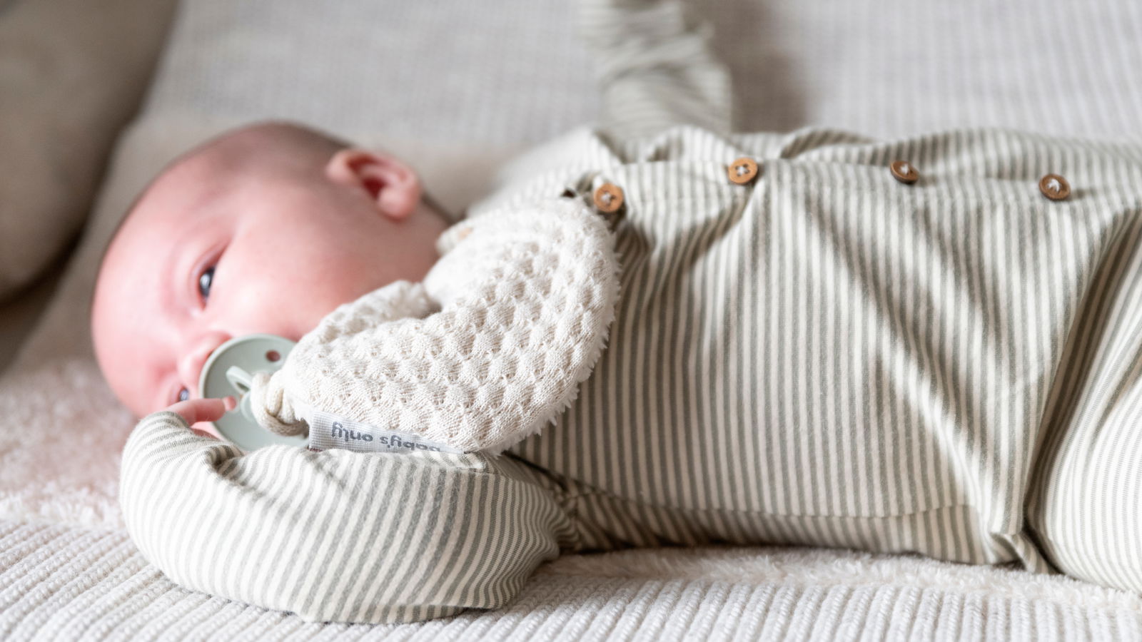 Strampler Stripe Nordic Blue - 62