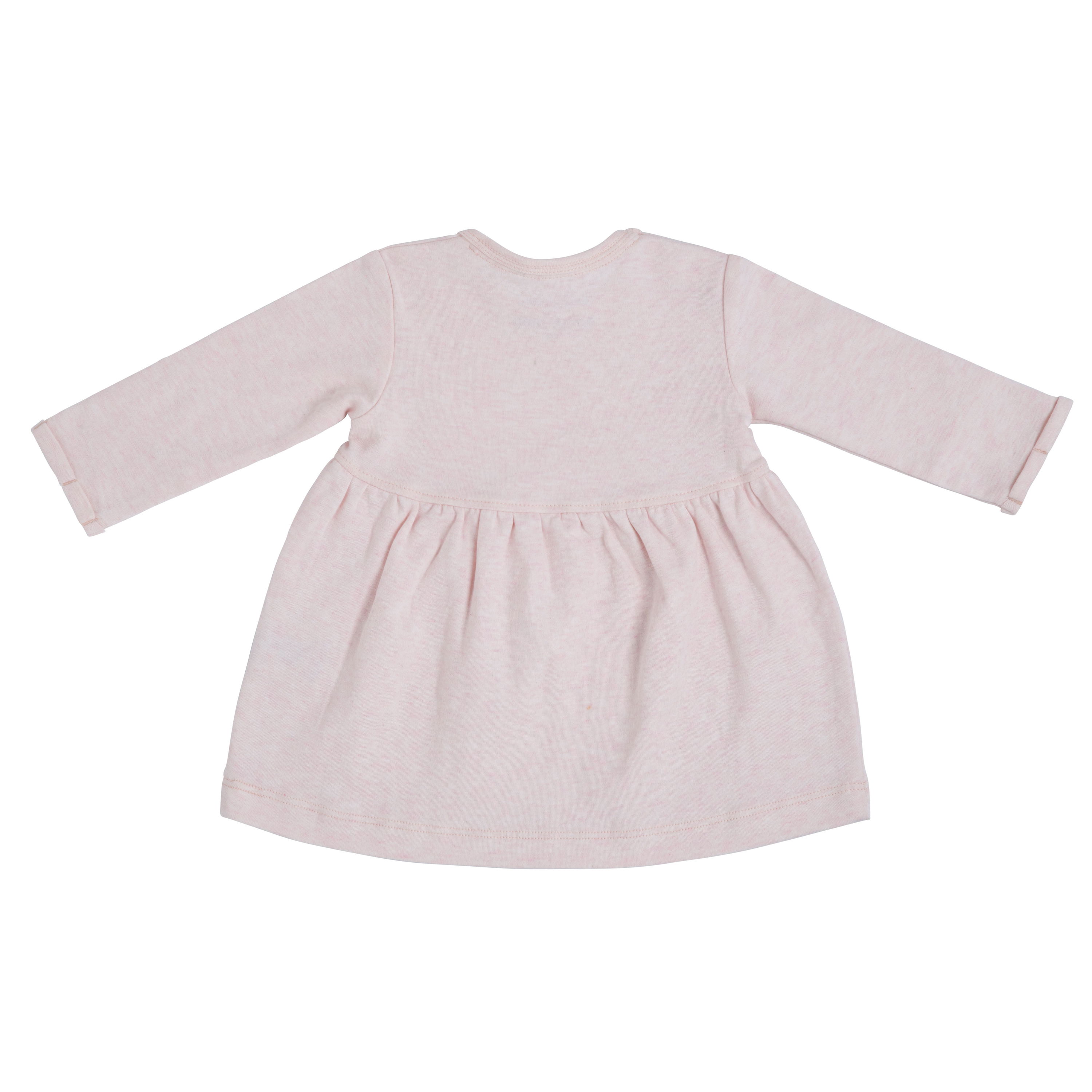 Jersey jurkje Melange classic roze - 50