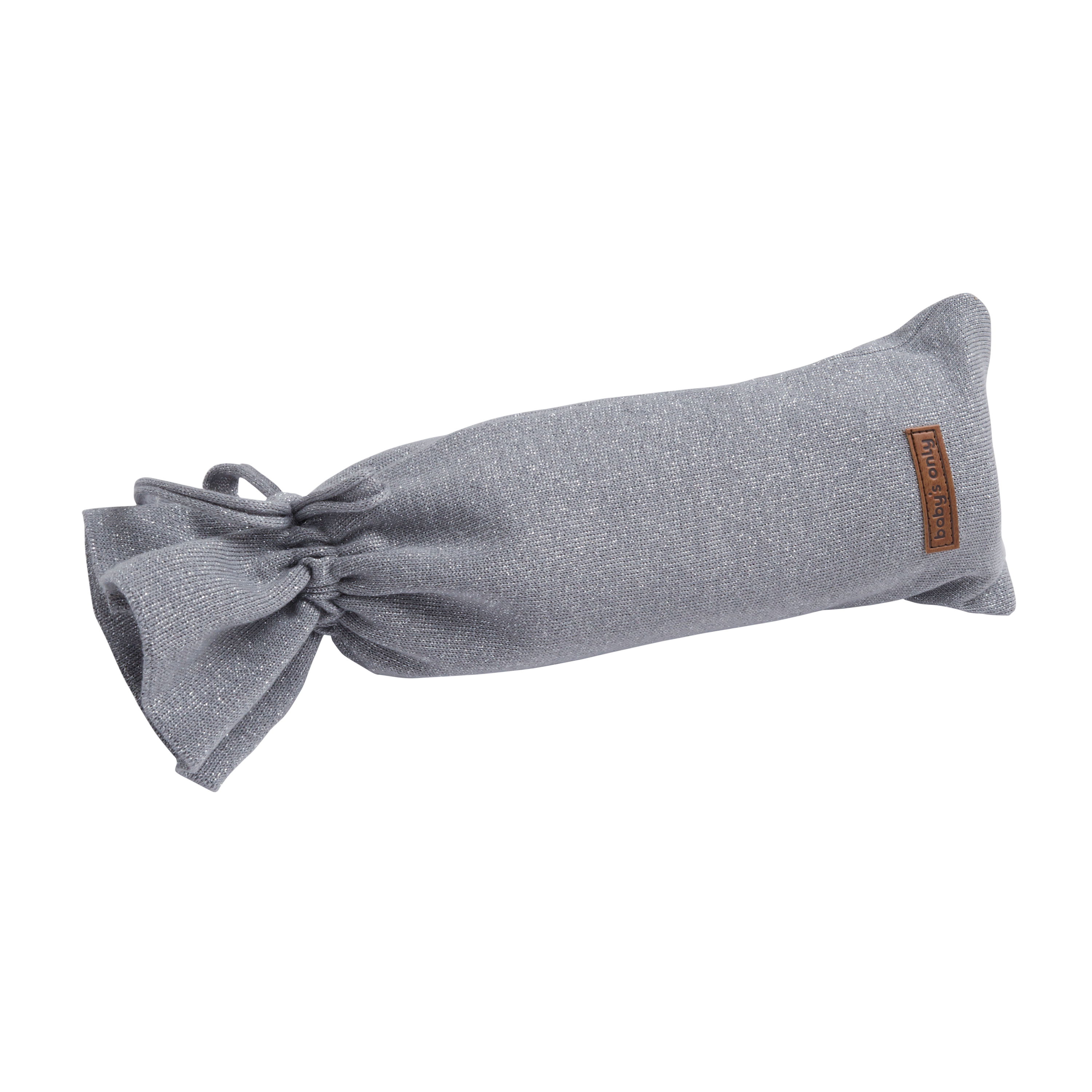 Housse bouillote Sparkle gris-argent mêlé