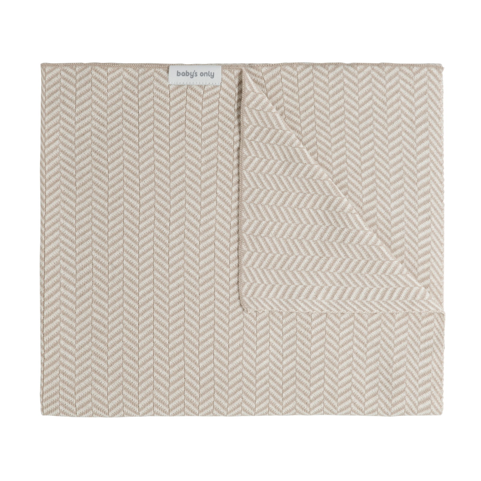 Baby crib blanket Dawn beige/ecru